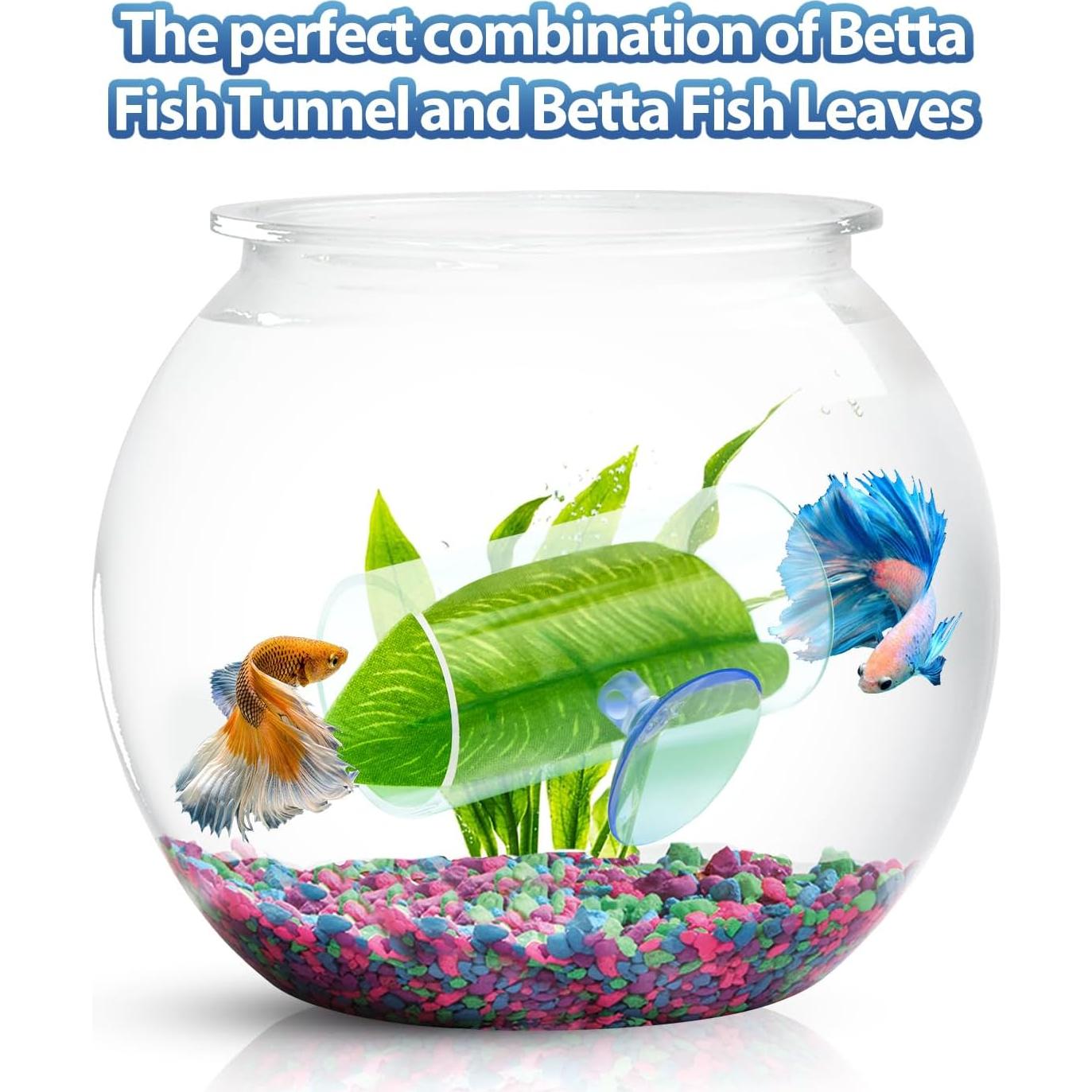 Túnel Acrílico para Peces Betta CousDUoBe 8cm con Almohadilla