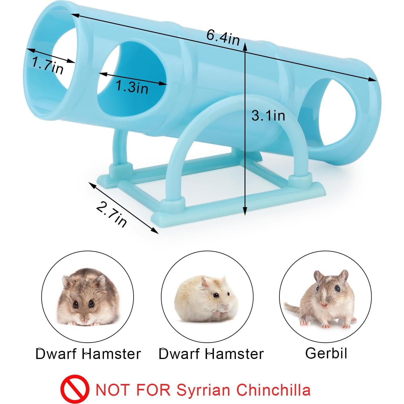 Juguete de túnel de balancín Hypeety para hámster enano - Azul
