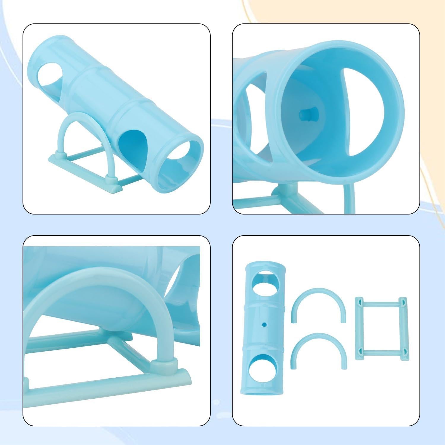 Juguete de túnel de balancín Hypeety para hámster enano - Azul