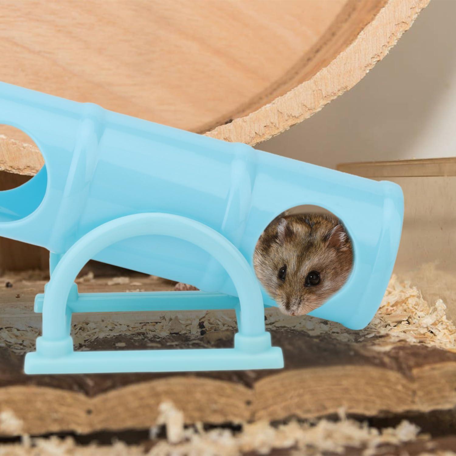 Juguete de túnel de balancín Hypeety para hámster enano - Azul