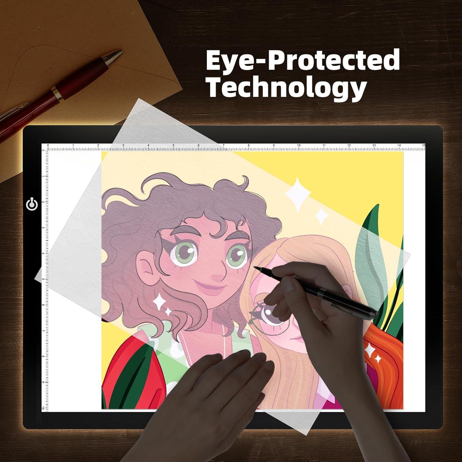 LooEooDoo A3 Luz Pad LED Ajustable para Arte y Esbozo