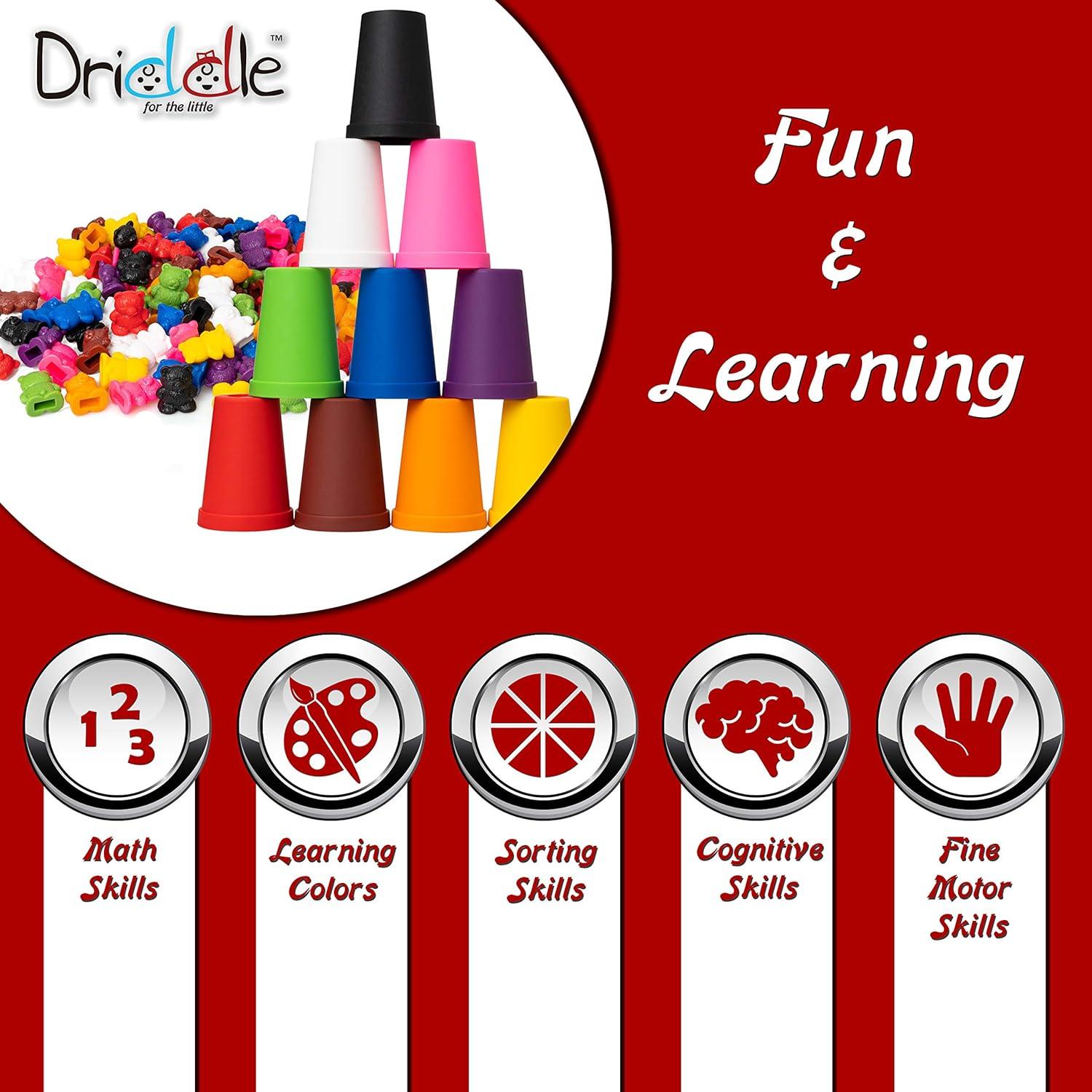 Ositos de Conteo Coloridos Driddle - 100 Piezas - Juguete Educativo