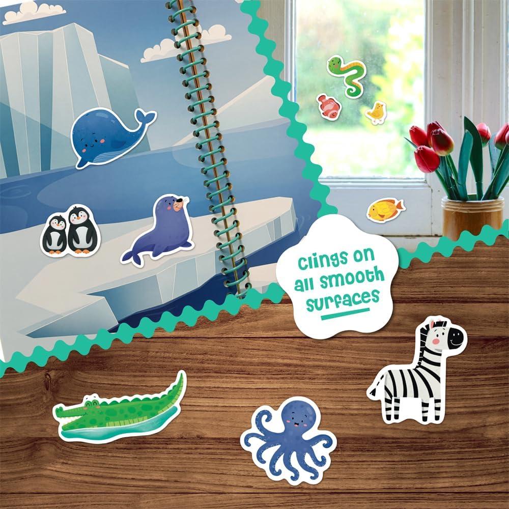 Stick4Ever Libro de Stickers de Gelatina DINO MINI - 50 Piezas