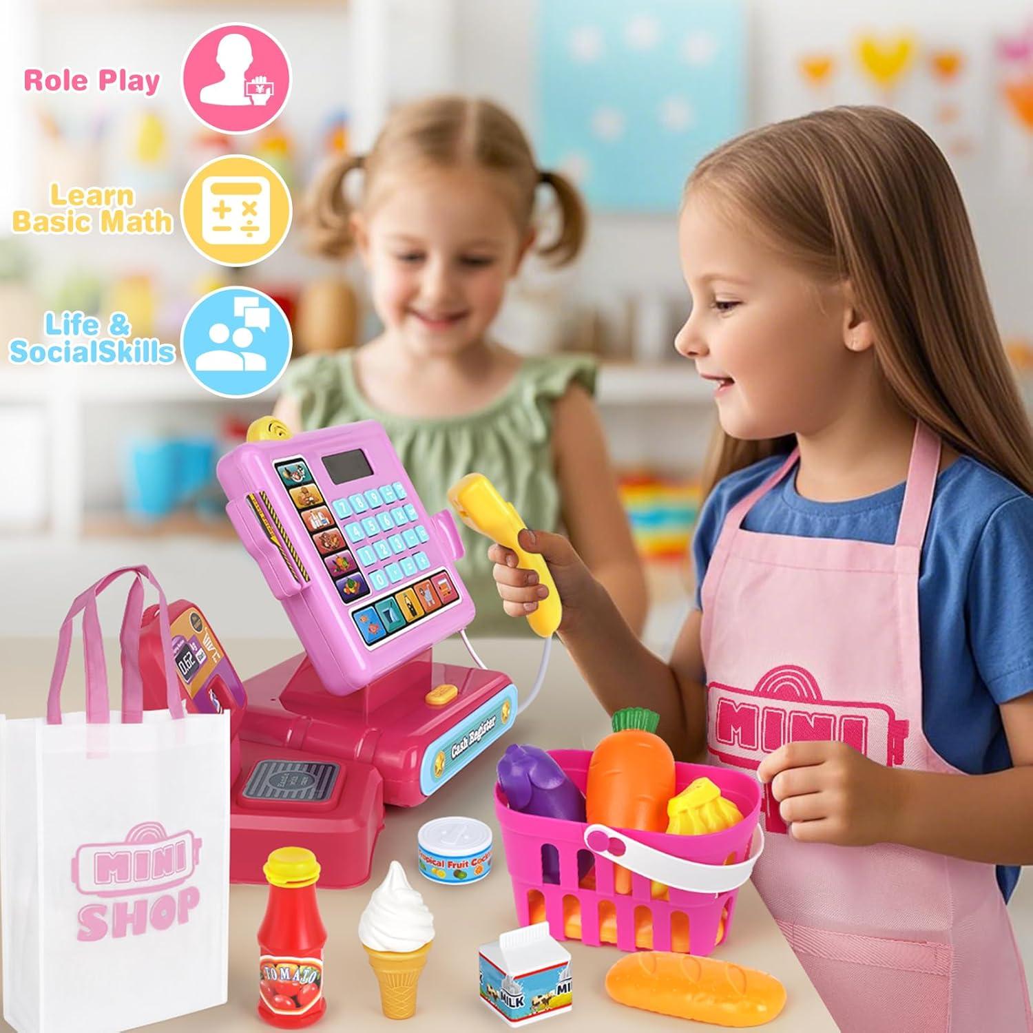 Caja Registradora Dreamon con Calculadora y Comida de Juguete