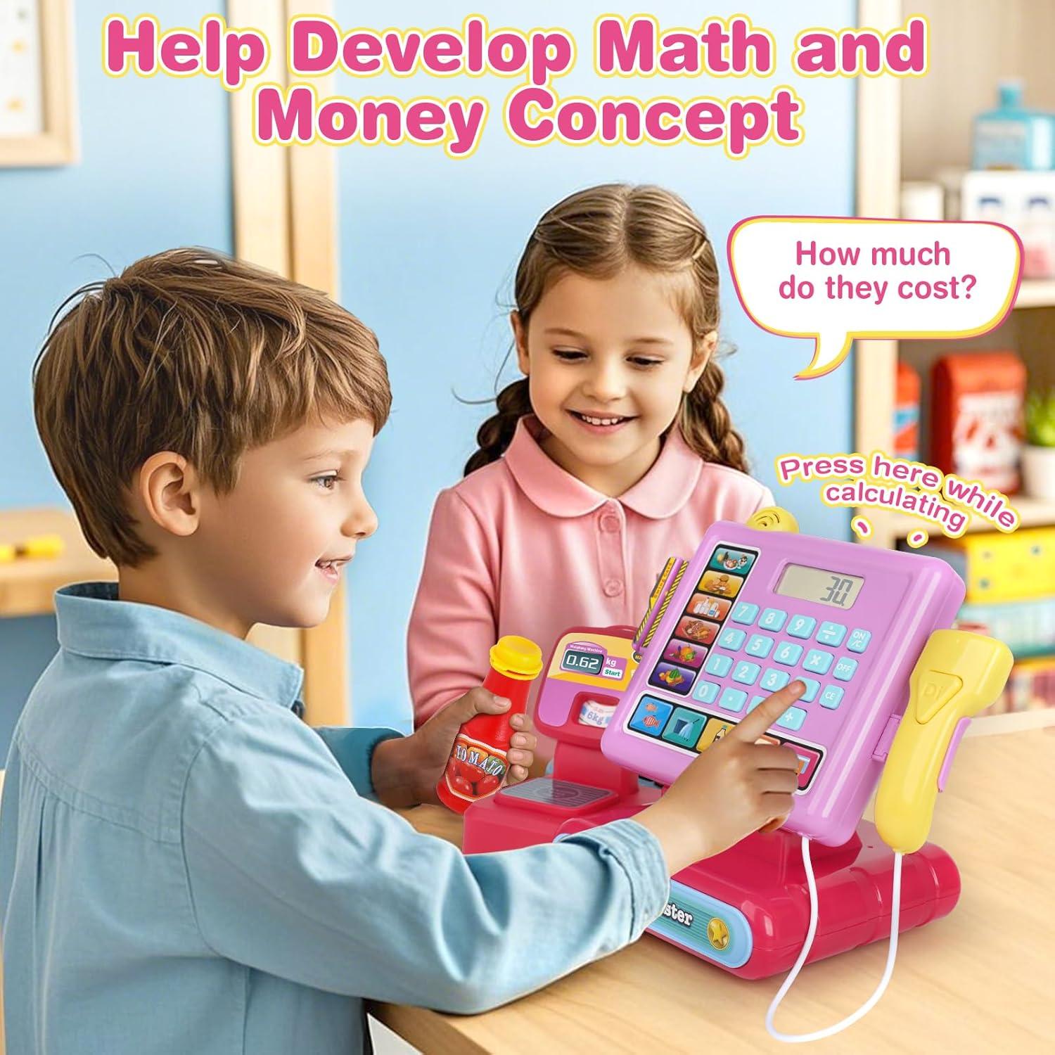 Caja Registradora Dreamon con Calculadora y Comida de Juguete
