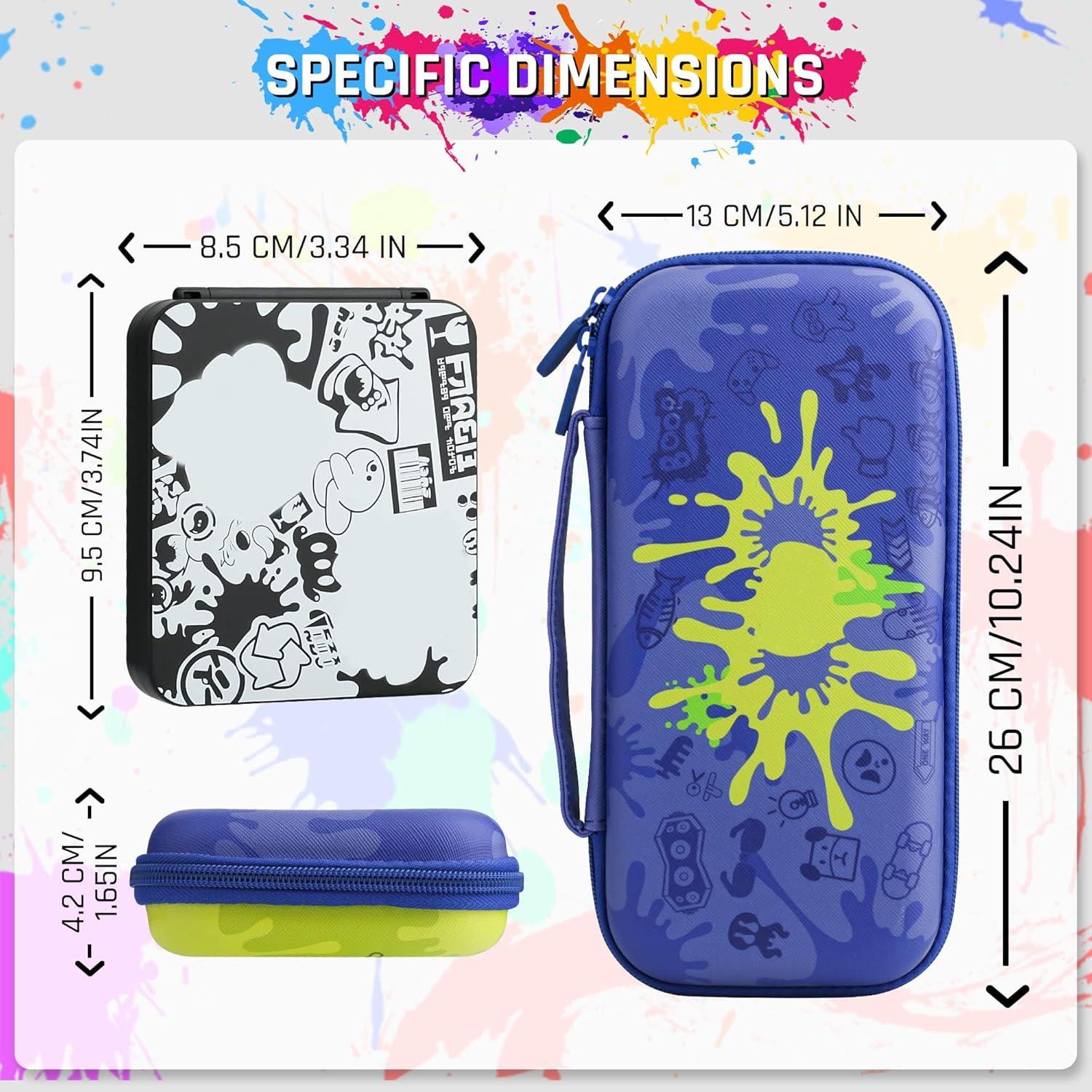 Funda de Transporte Dura RHOTALL Azul para Nintendo Switch