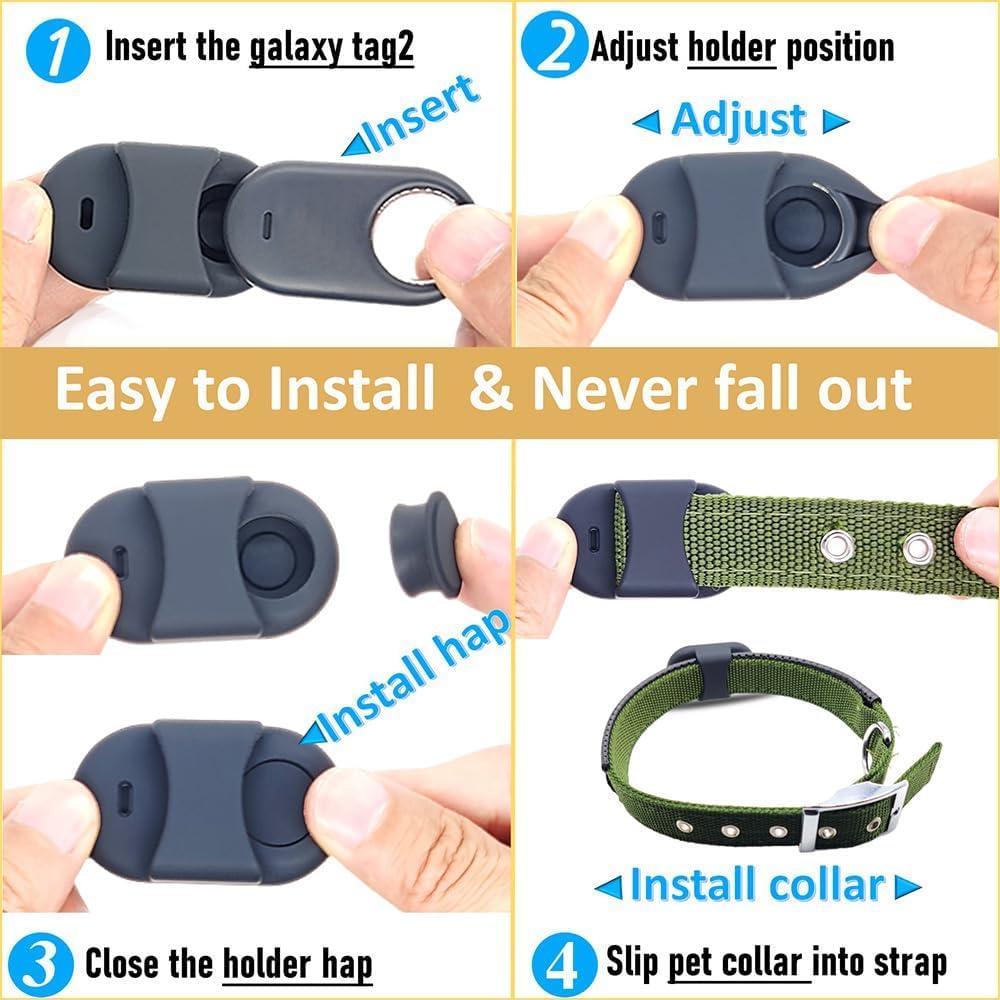 Soporte de Silicona Counlisha para Galaxy SmartTag 2 - 2 Paquetes