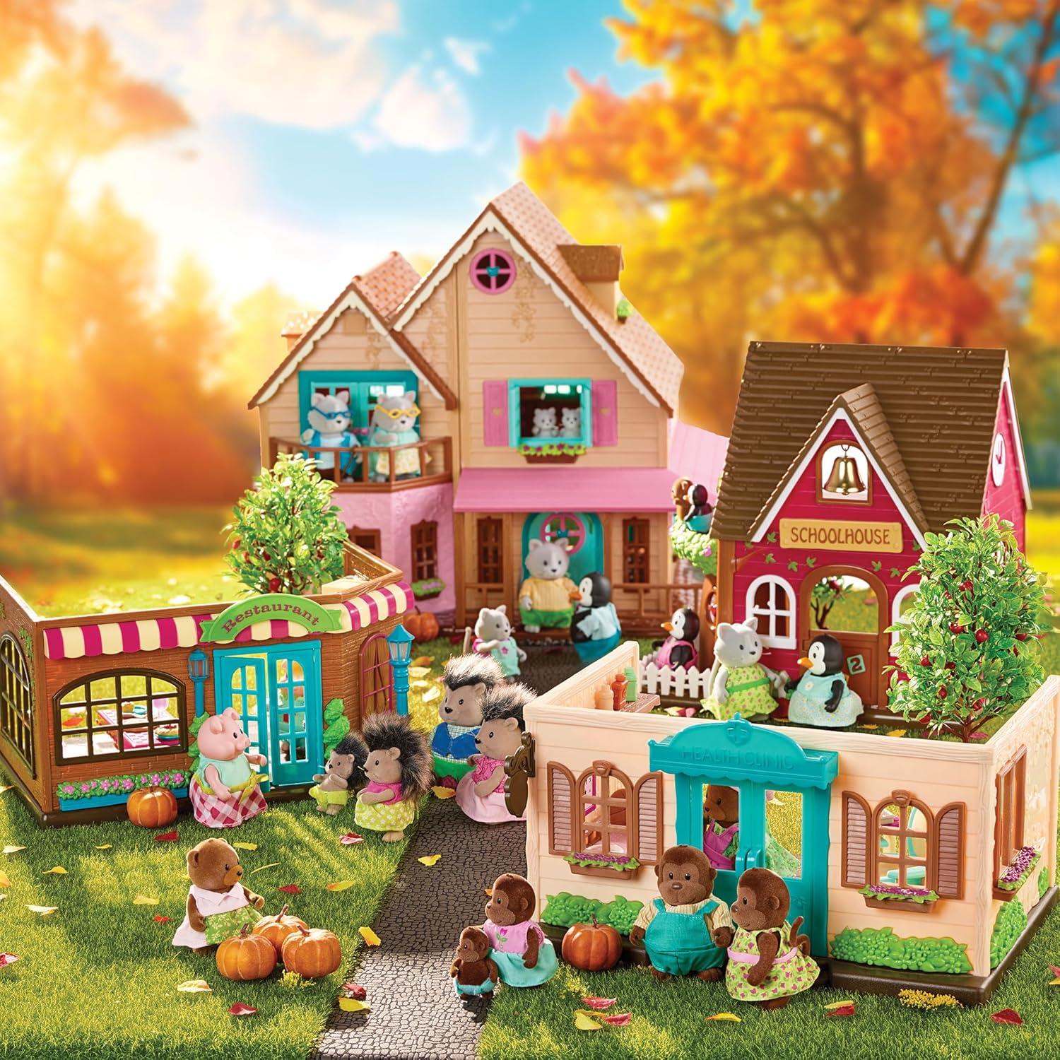 Cabaña Honeysuckle Hillside Li'l Woodzeez con Accesorios