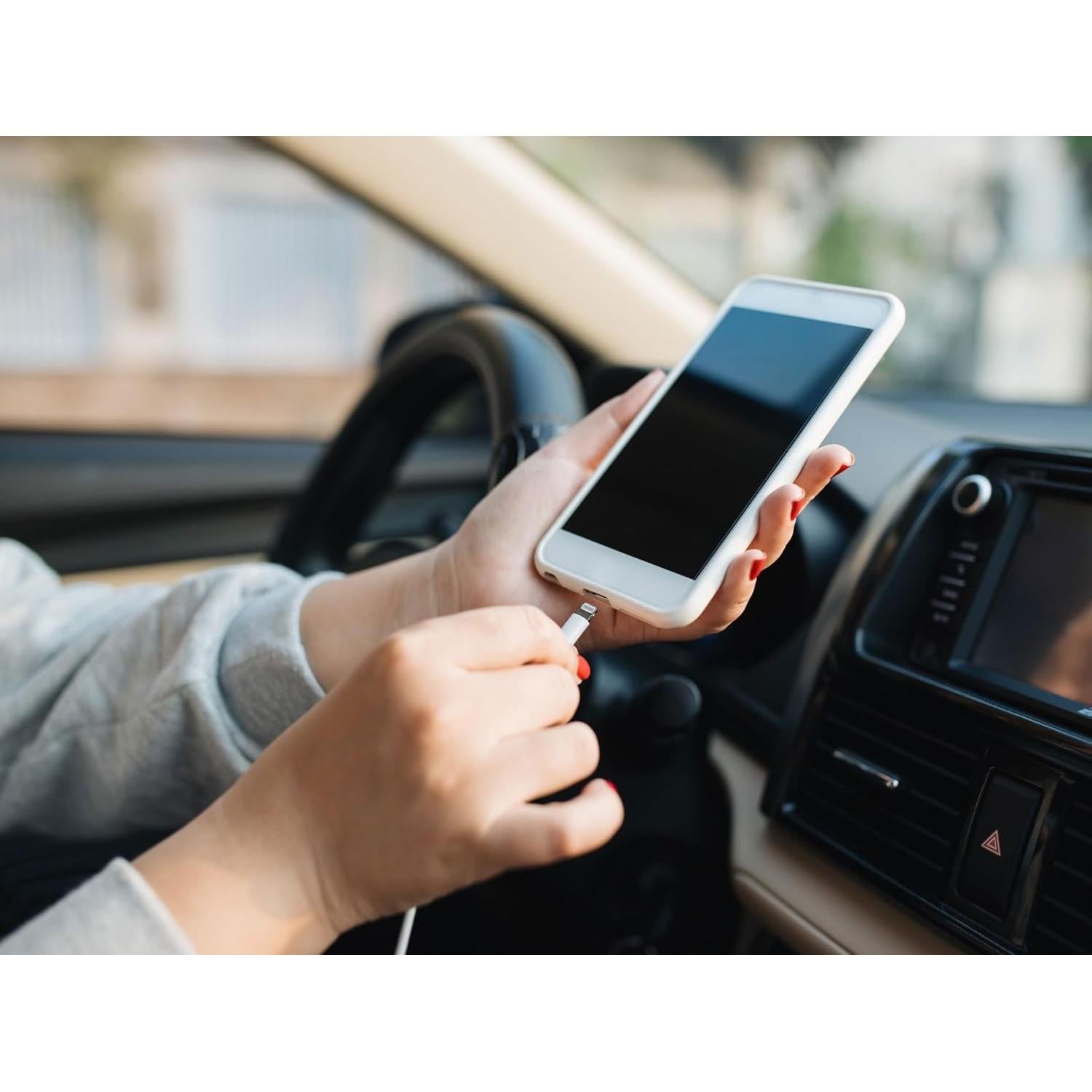 Cable Carplay Apple USB A a Lightning 1m Blanco para iPhone