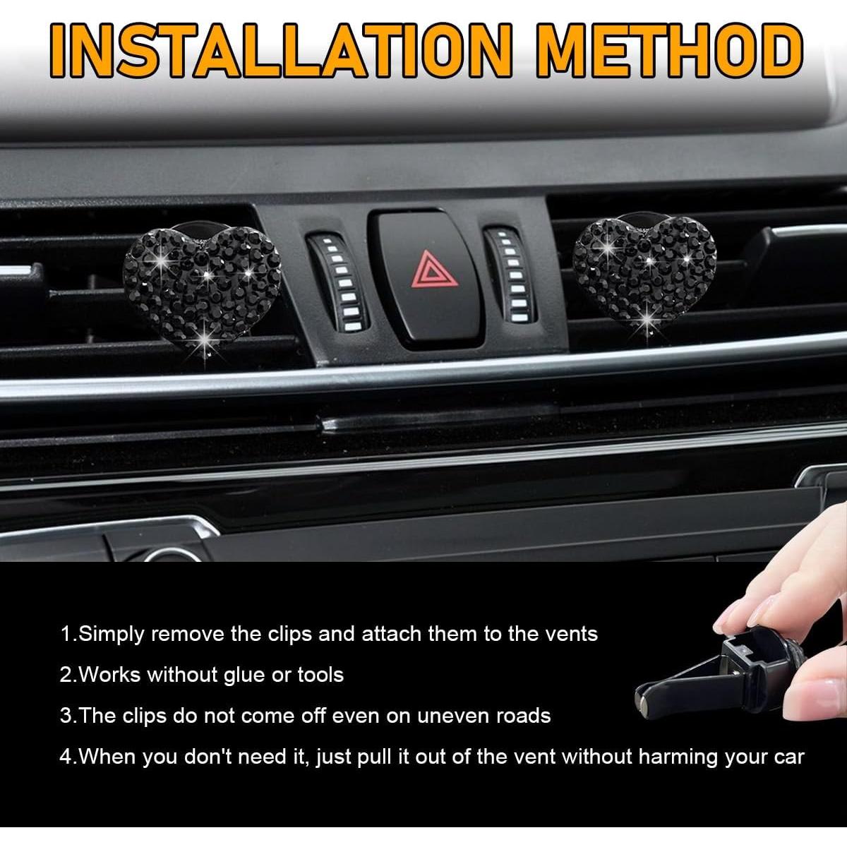 Clip de Ventilación de Coche Brillante Sylvil - 2 Piezas