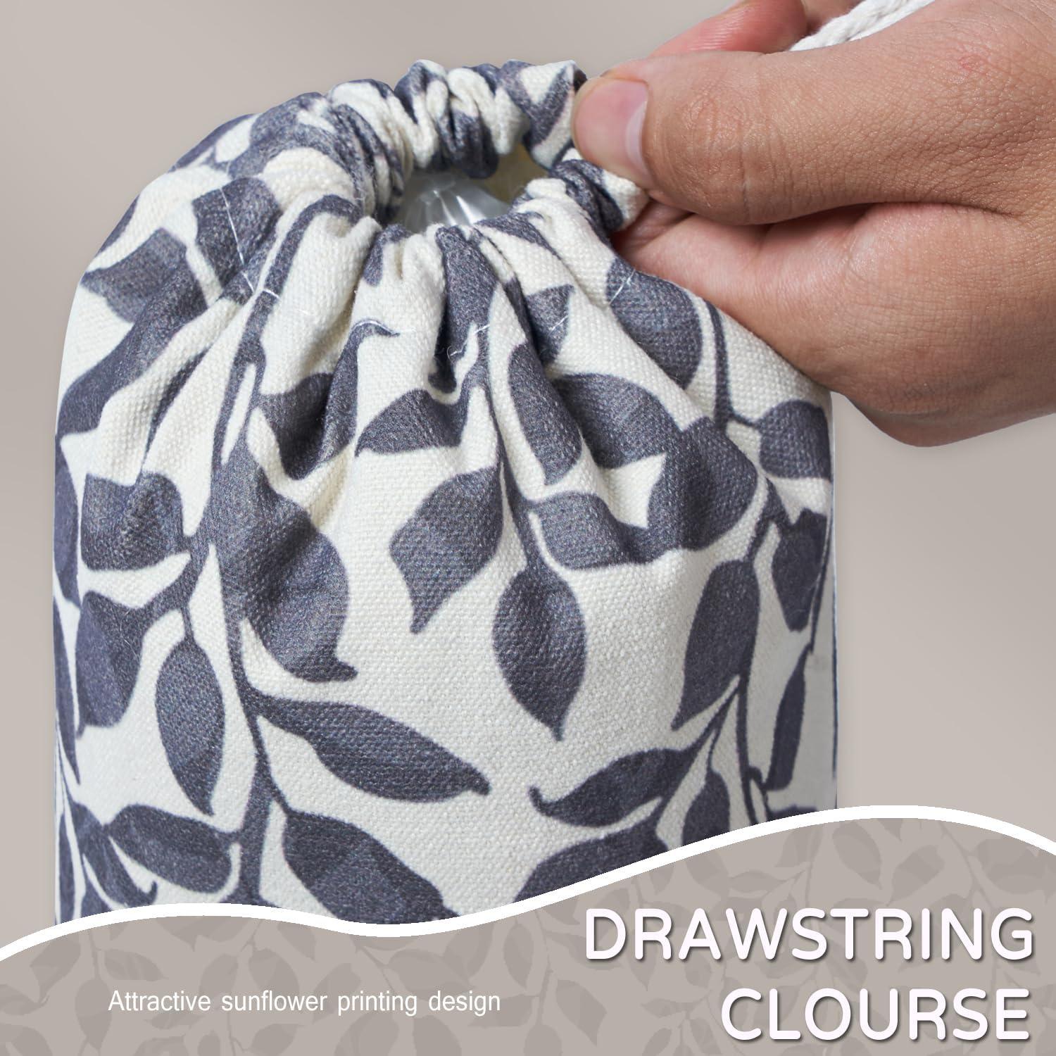 Soporte Reutilizable para Bolsas de Plástico LeCorner - Hojas Negras