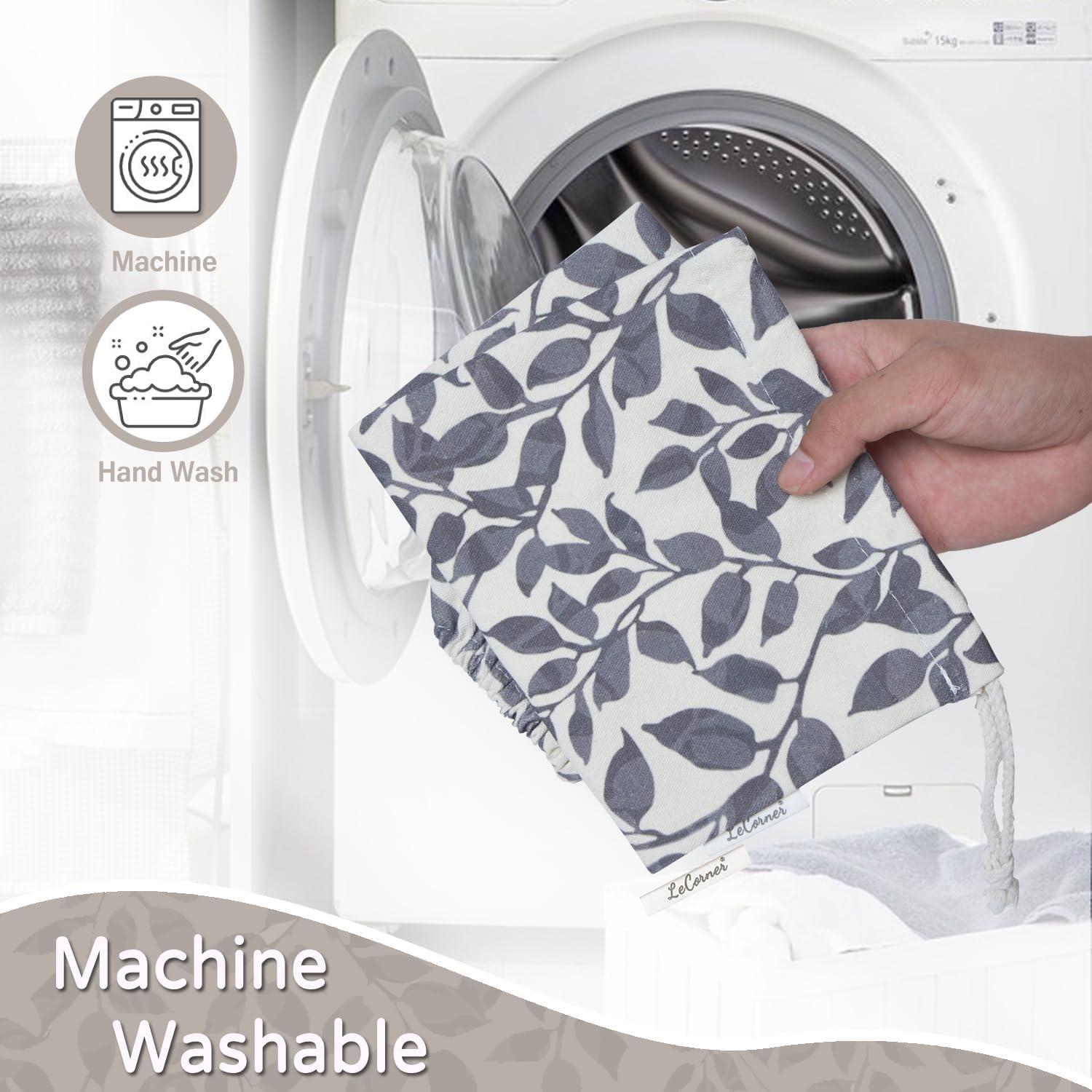 Soporte Reutilizable para Bolsas de Plástico LeCorner - Hojas Negras