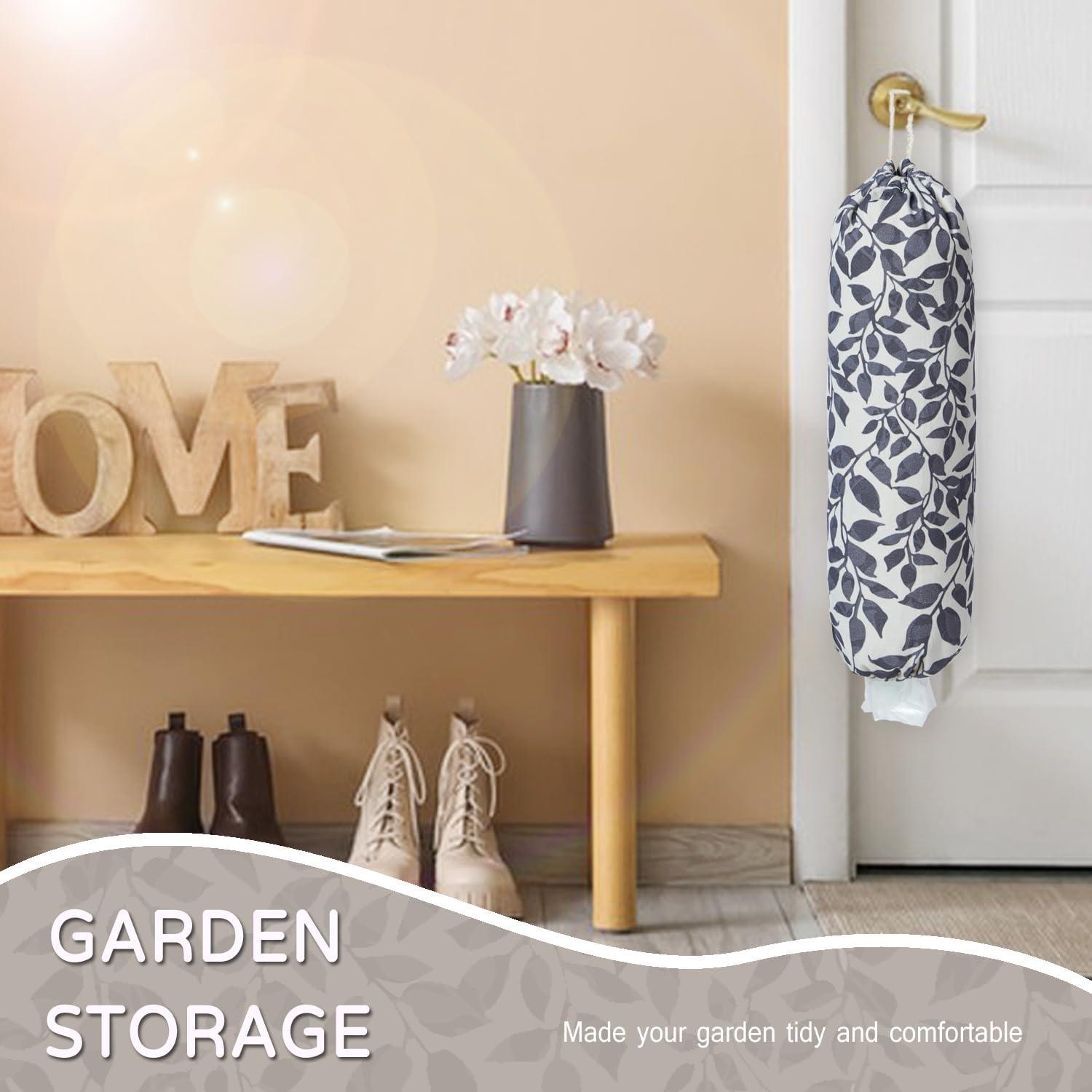 Soporte Reutilizable para Bolsas de Plástico LeCorner - Hojas Negras