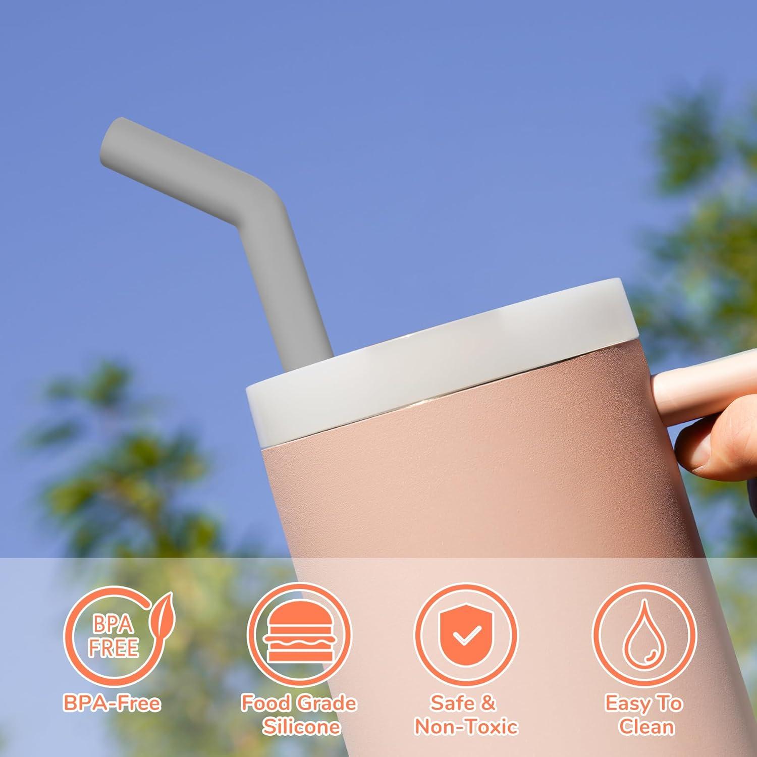 Pajitas Reutilizables Tomorotec 6PCS Acero Inoxidable 33cm