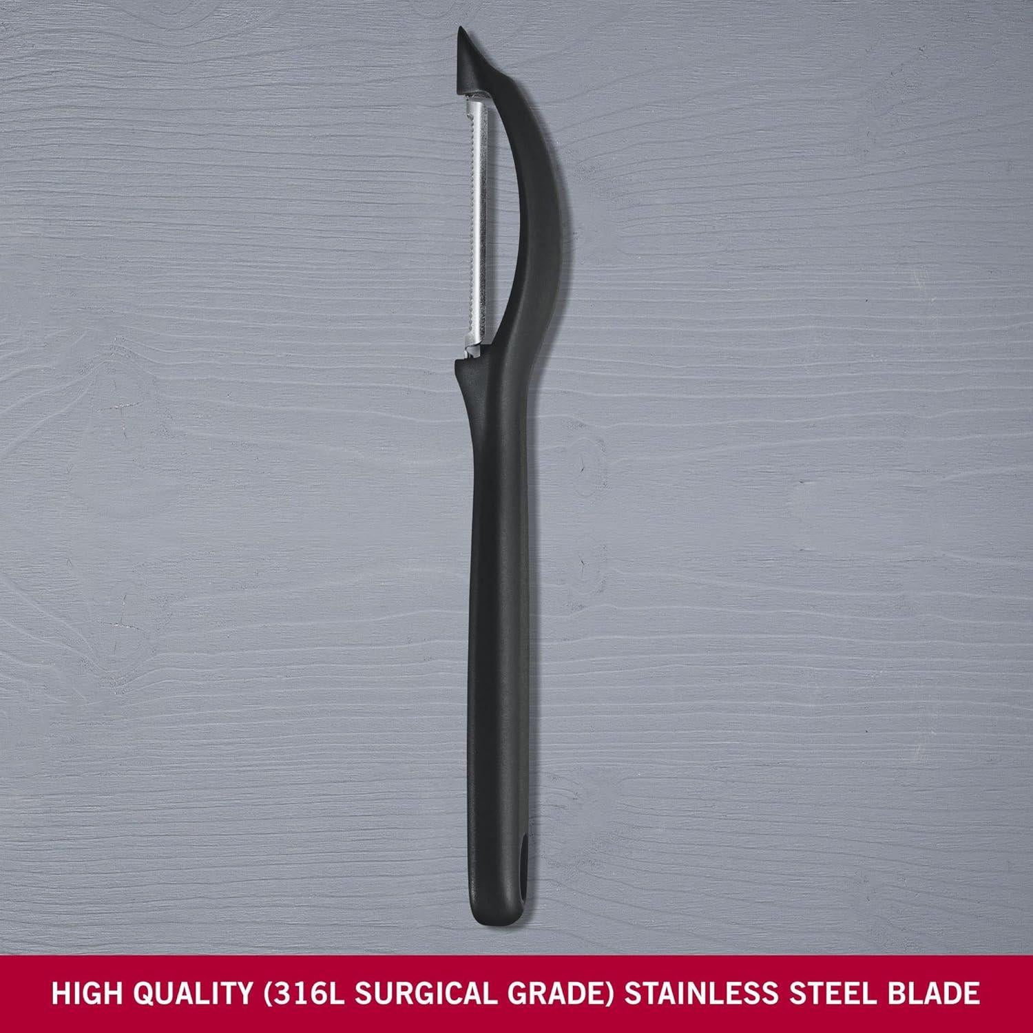 Pelador Serrado Victorinox de Acero Inoxidable Negro