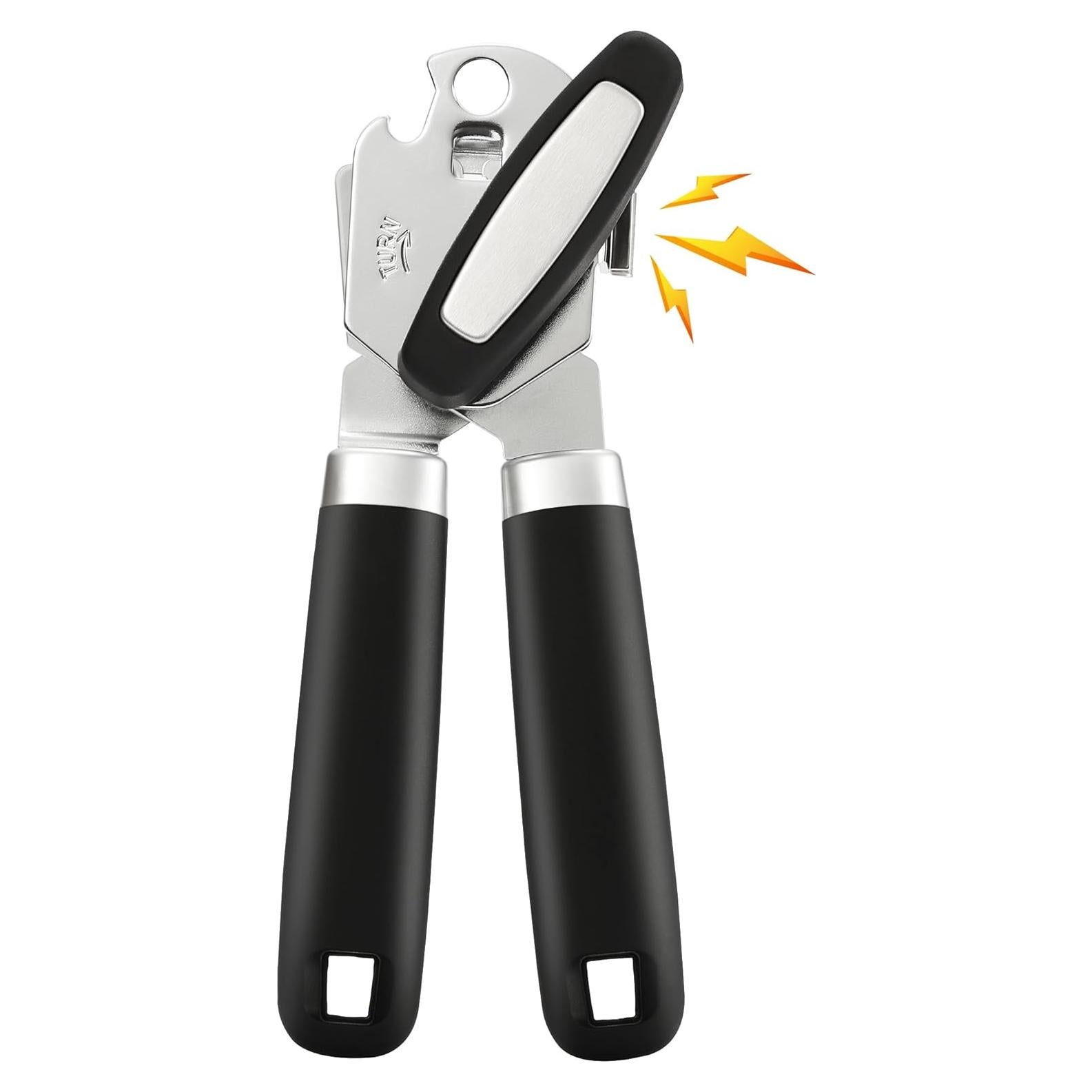 Abrelatas Manual Vayvnt de Acero Inoxidable con Imán y Mango de Goma