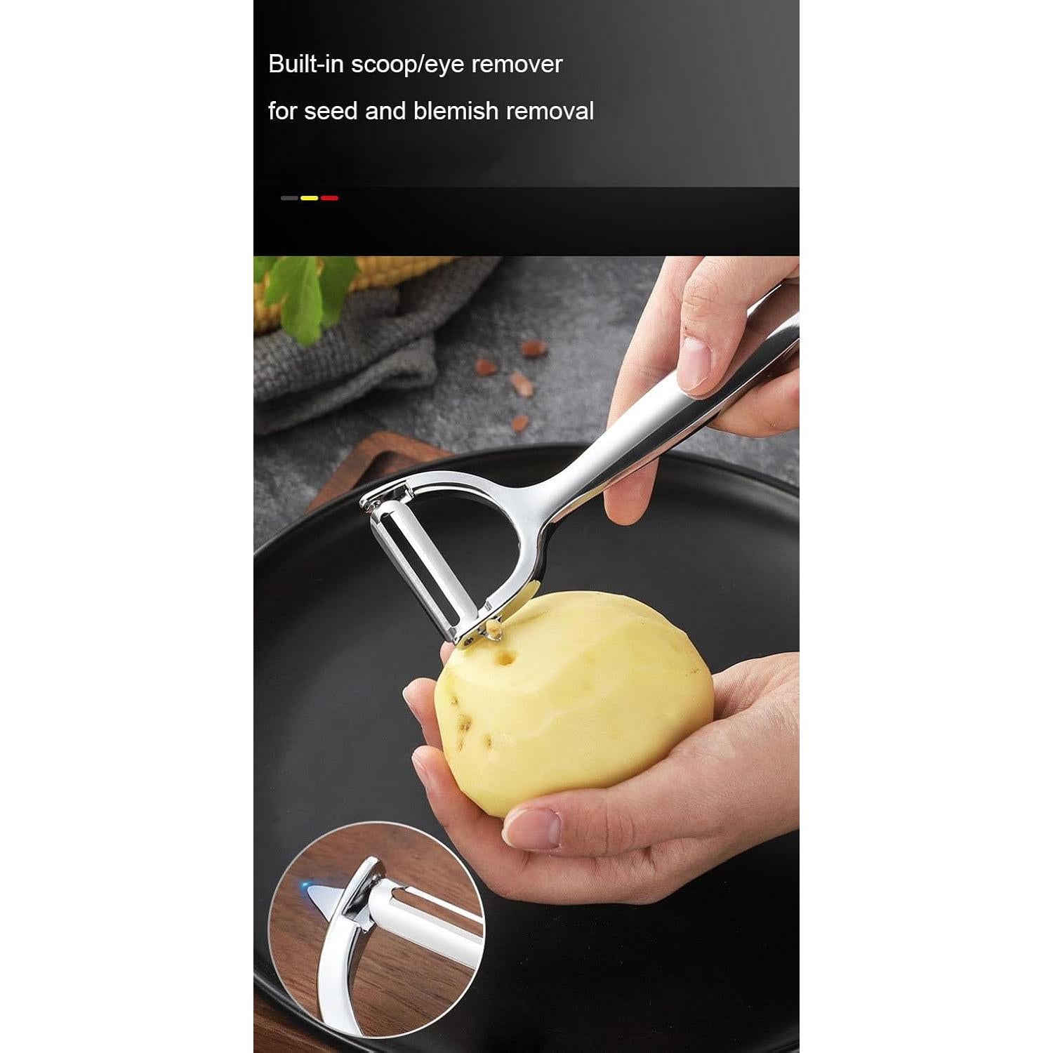 Pelador de Verduras Stianiiie Acero Inoxidable Ergonómico