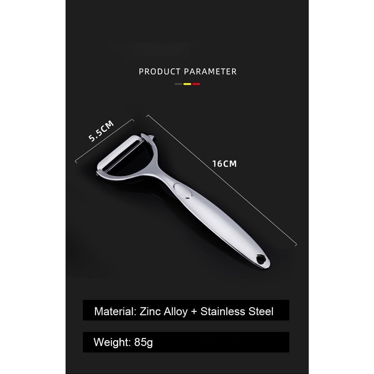 Pelador de Verduras Stianiiie Acero Inoxidable Ergonómico