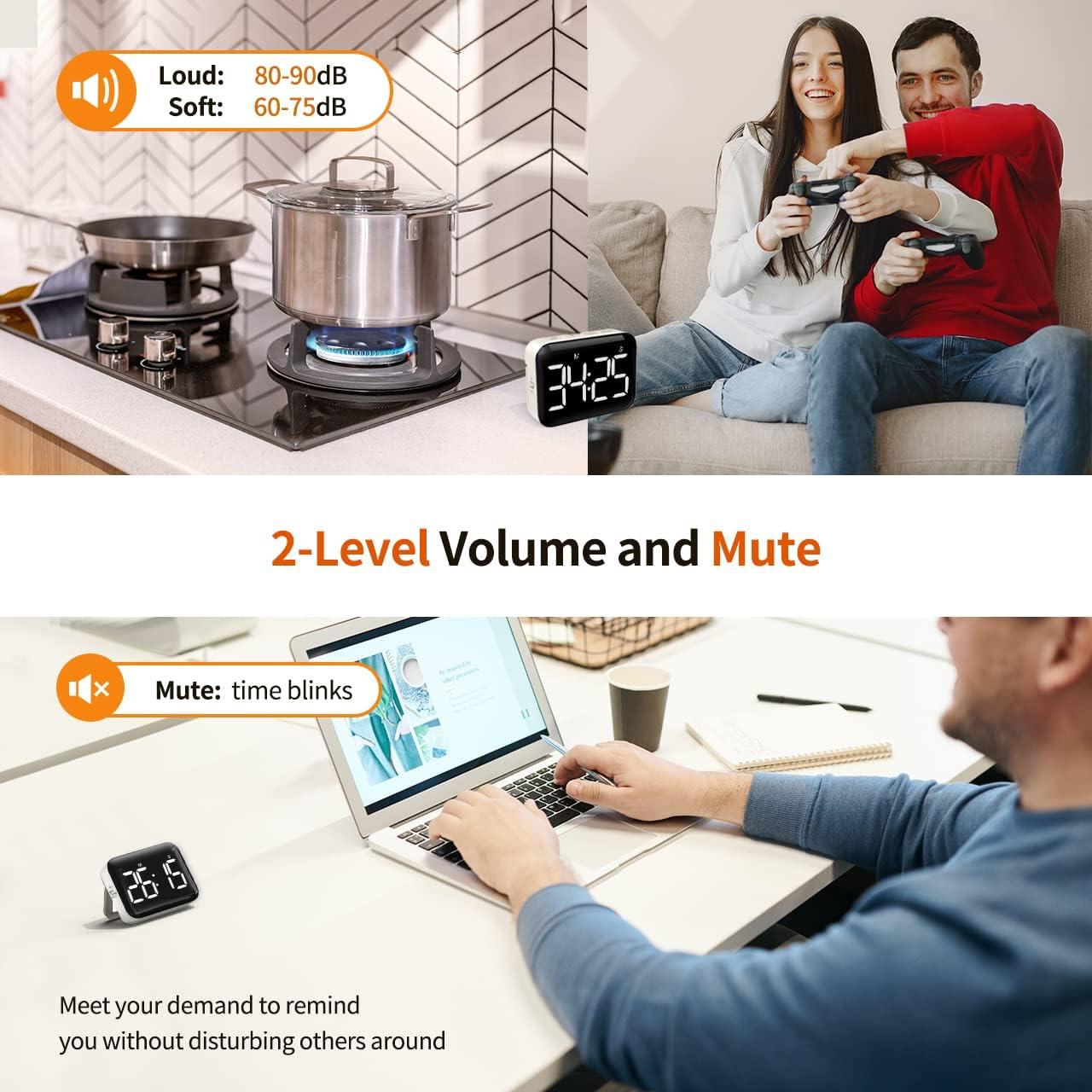 Temporizador Digital VOCOO Magnético para Cocina 99 Minutos