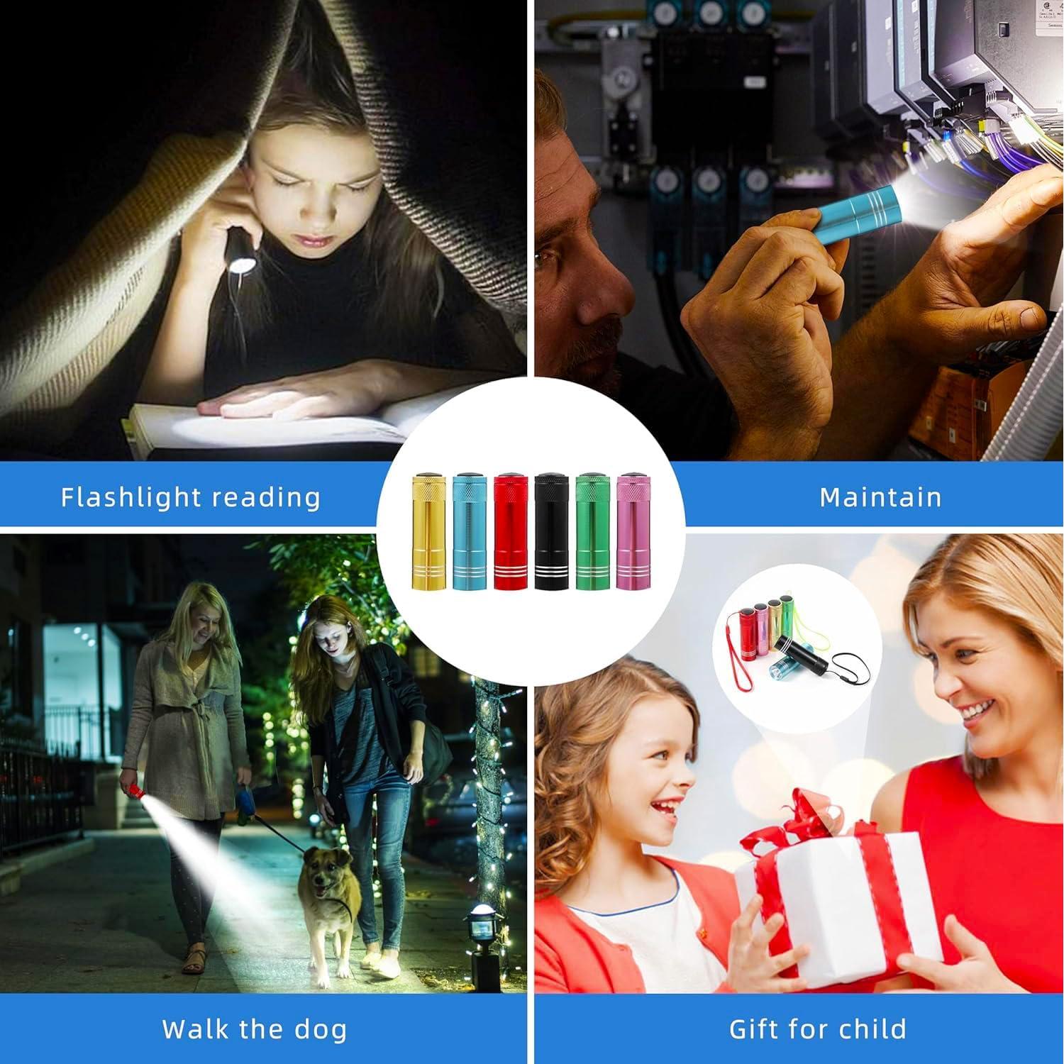 Paquete de 6 Linternas Mini LED Hilngav para Niños