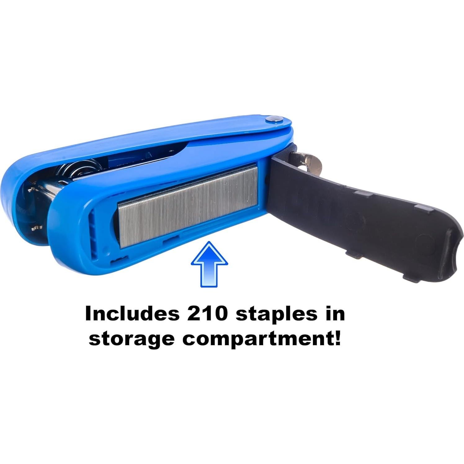 Grapadora Mini de Media Tira Praxxis Pro Aria-Plus Azul