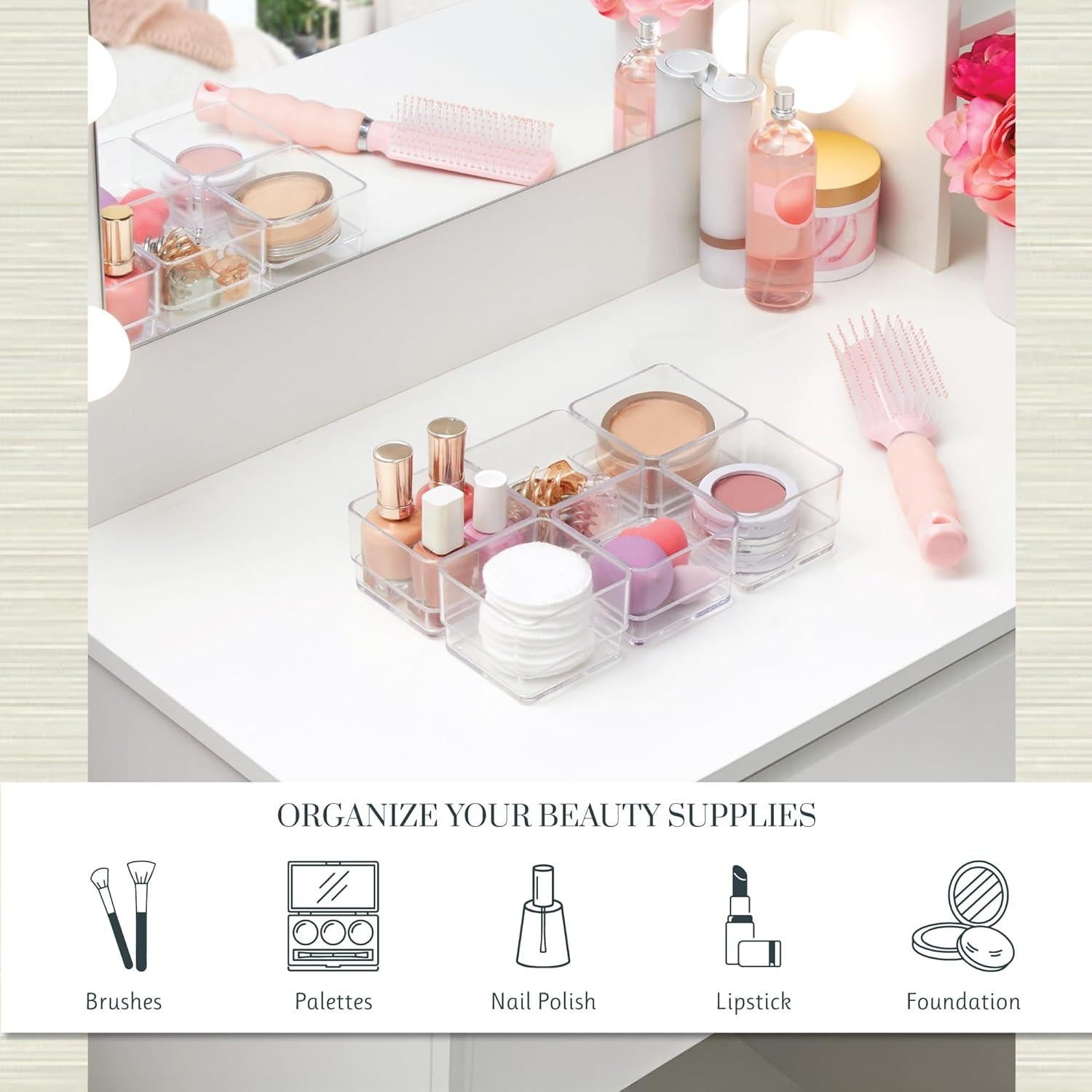 Organizadores de Cajones Apilables STORi - Set de 6 Transparentes