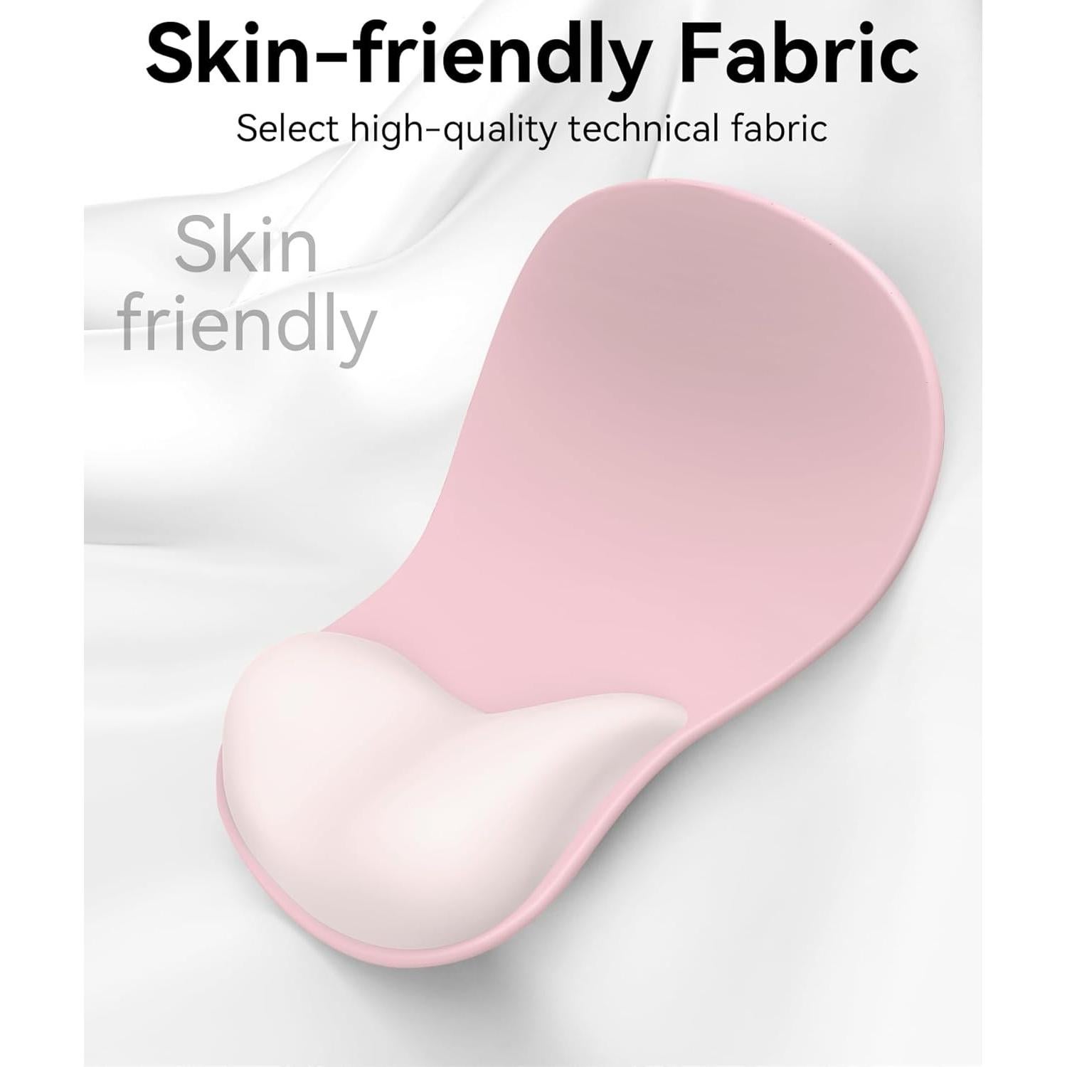 Almohadilla para Mouse Ergonómica eulps con Reposamuñecas Gel Rosa