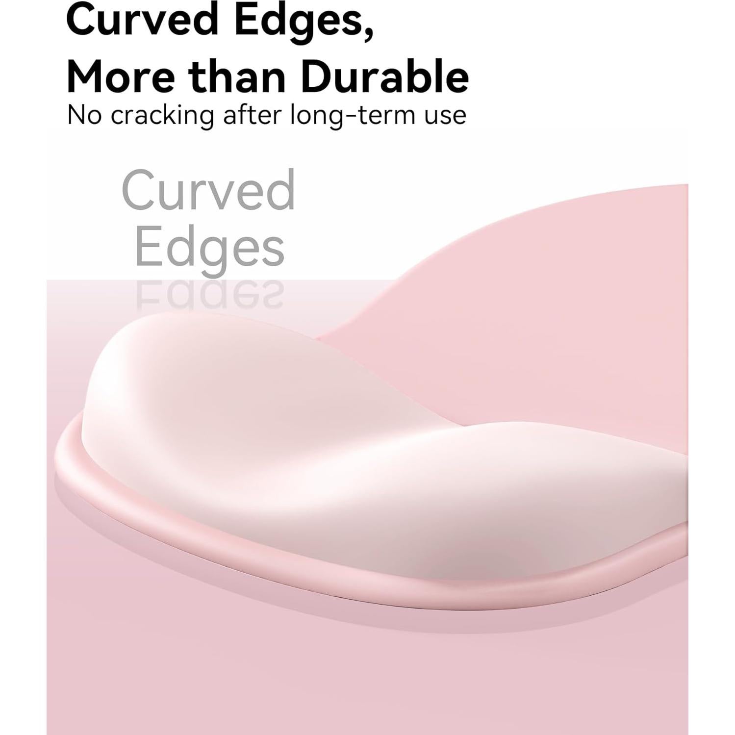 Almohadilla para Mouse Ergonómica eulps con Reposamuñecas Gel Rosa