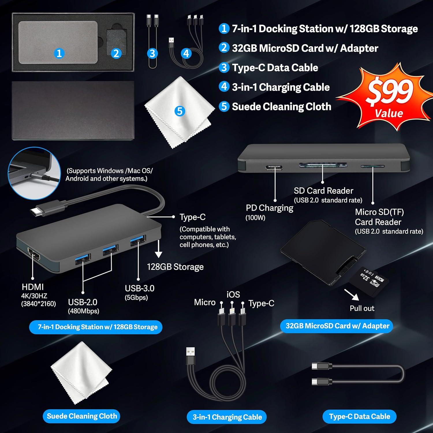 Laptop HP Stream 14" HD, Intel Celeron N150, 16GB RAM, 288GB