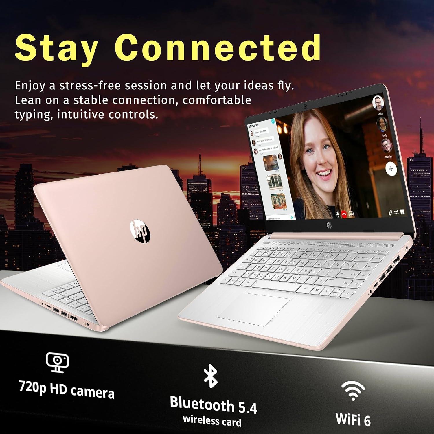 Laptop HP Stream 14" HD, Intel Celeron N150, 16GB RAM, 288GB