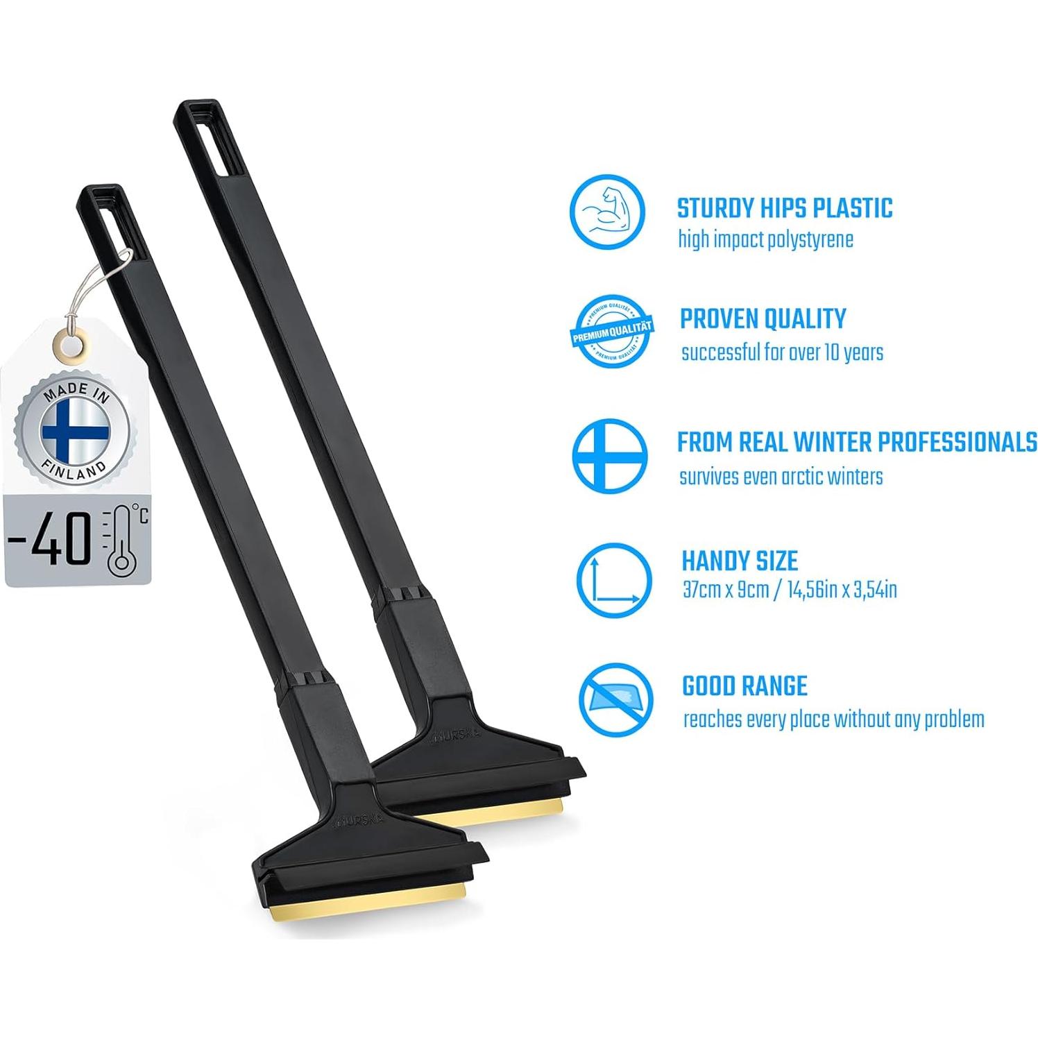 Raspador de Hielo Murska de Latón con Mango Largo - 2 Paquete