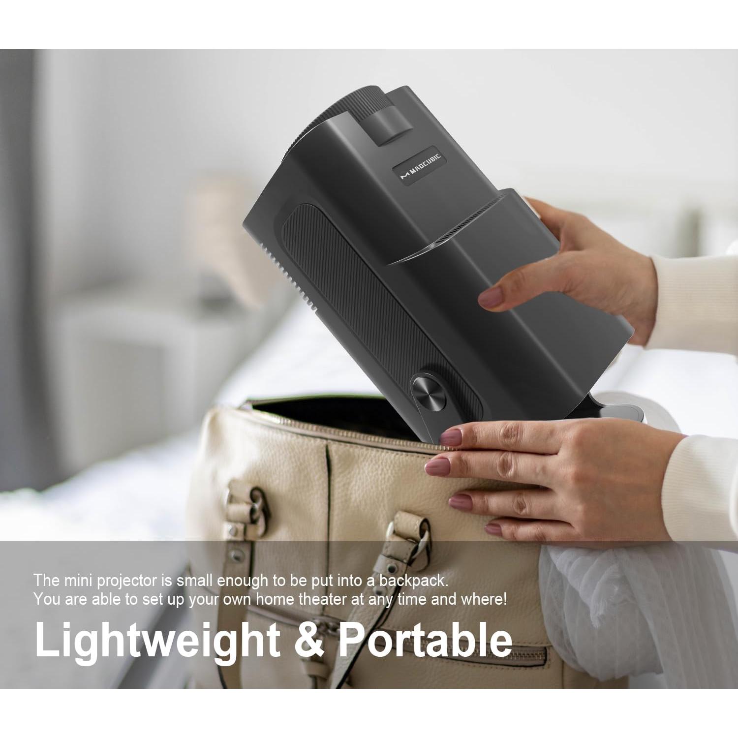 Proyector Mini SKLNXAZ 1080P 4K WiFi 6 Portátil 200''