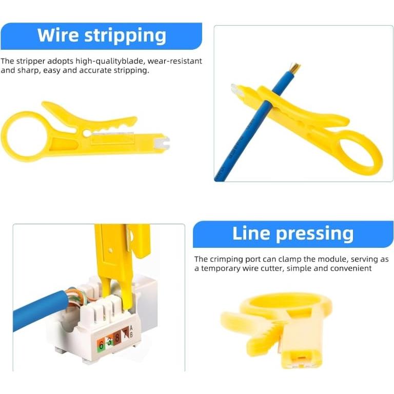 Kit de Crimpado y Probador de Cable Noyafa 468YS - Ethernet RJ45