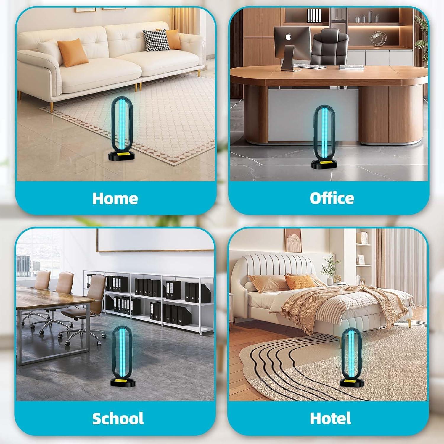 Desinfectante de Luz UV Feefir Portátil con Control Remoto 38W