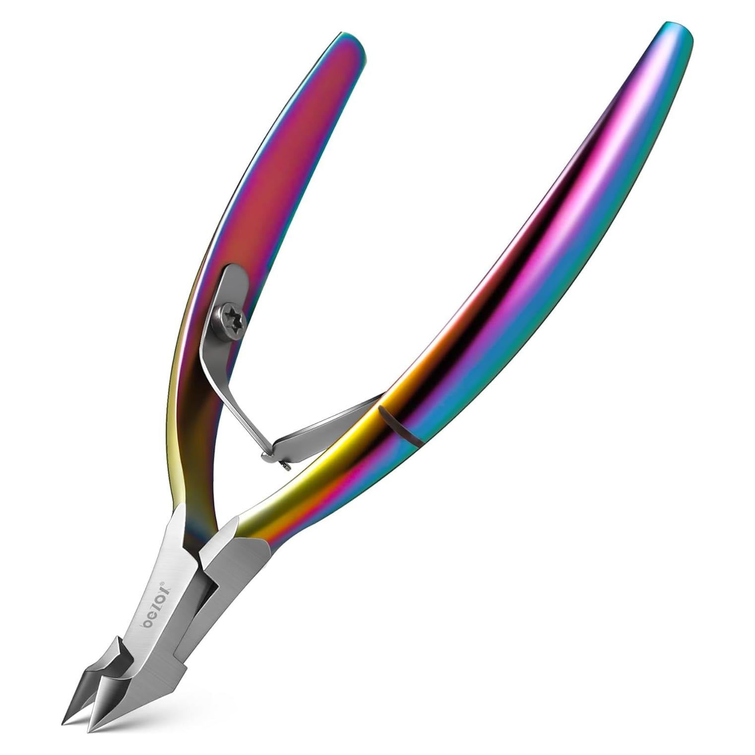 Cortador de Cutículas Profesional BEZOX Arcoíris 7mm Acero Inoxidable