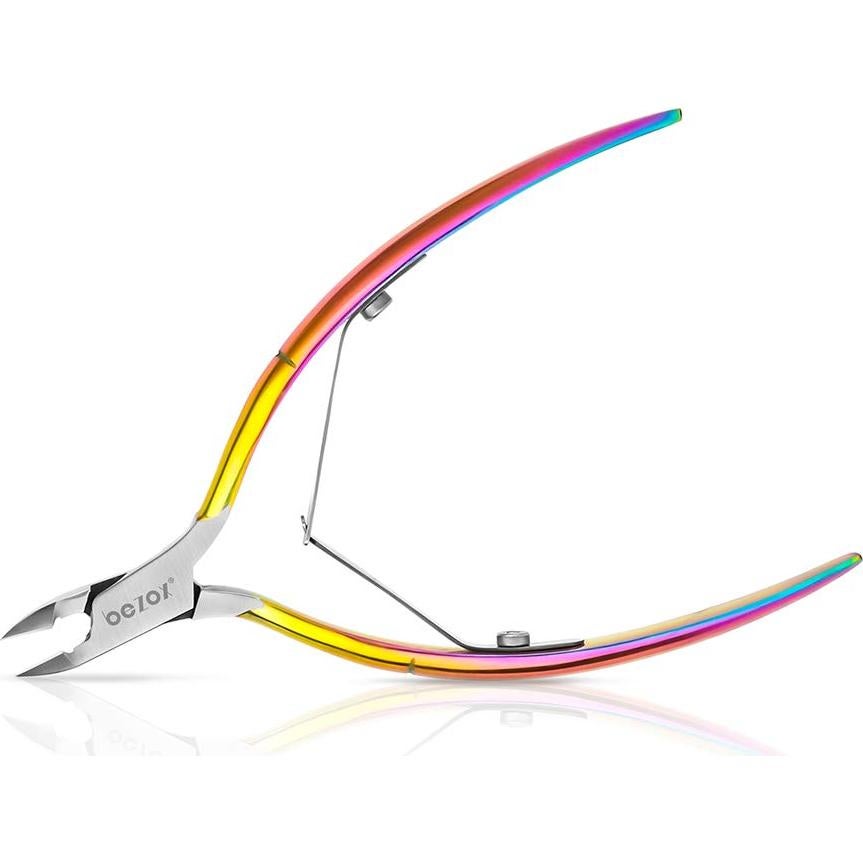 Cortador de Cutículas Profesional BEZOX Arcoíris 7mm Acero Inoxidable