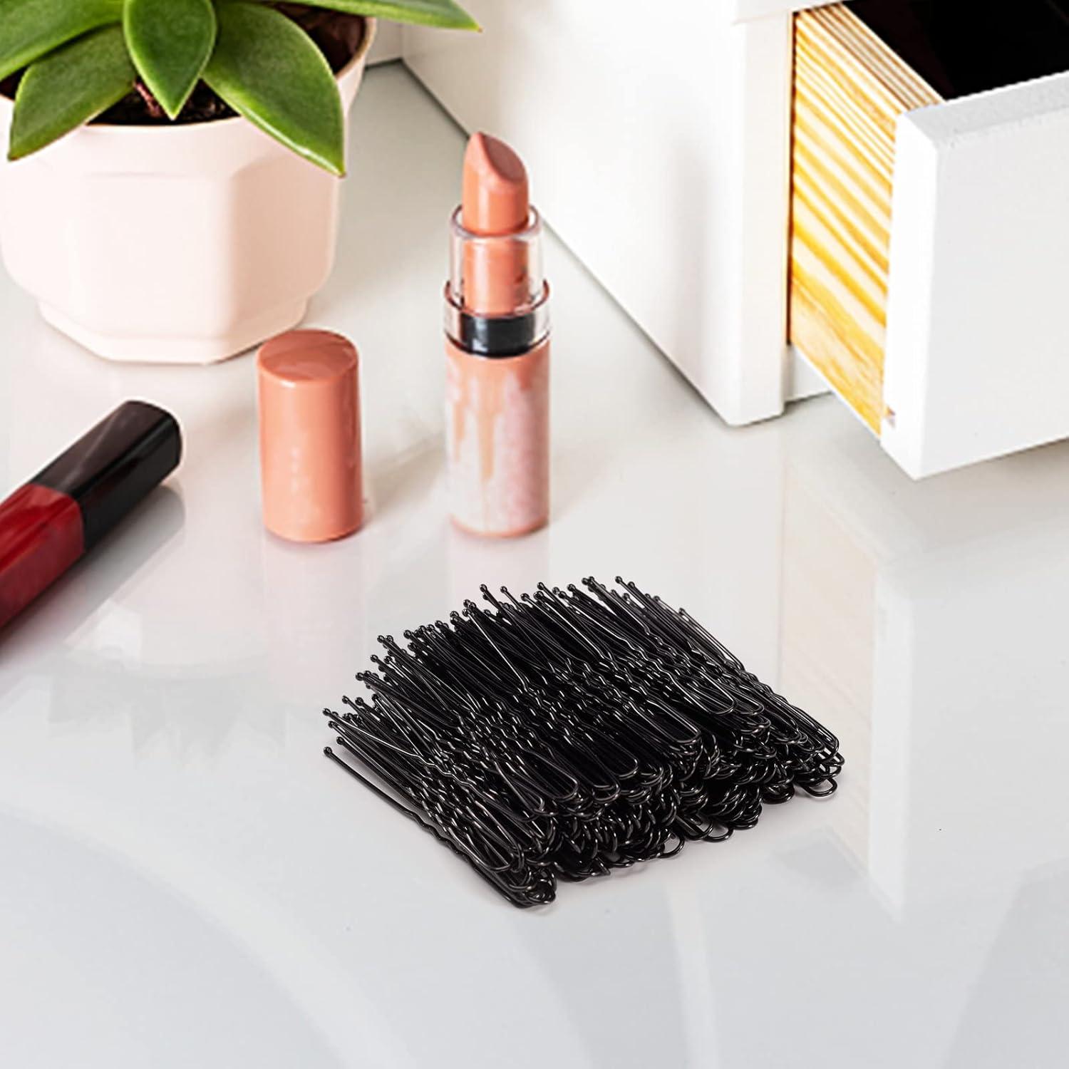 Horquillas Negras PURPLESKY 200pcs para Cabello Grueso