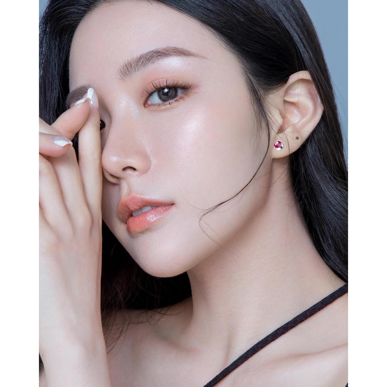 Pendientes Magnéticos Falsos Tornito 18 Pares CZ 4mm 6mm