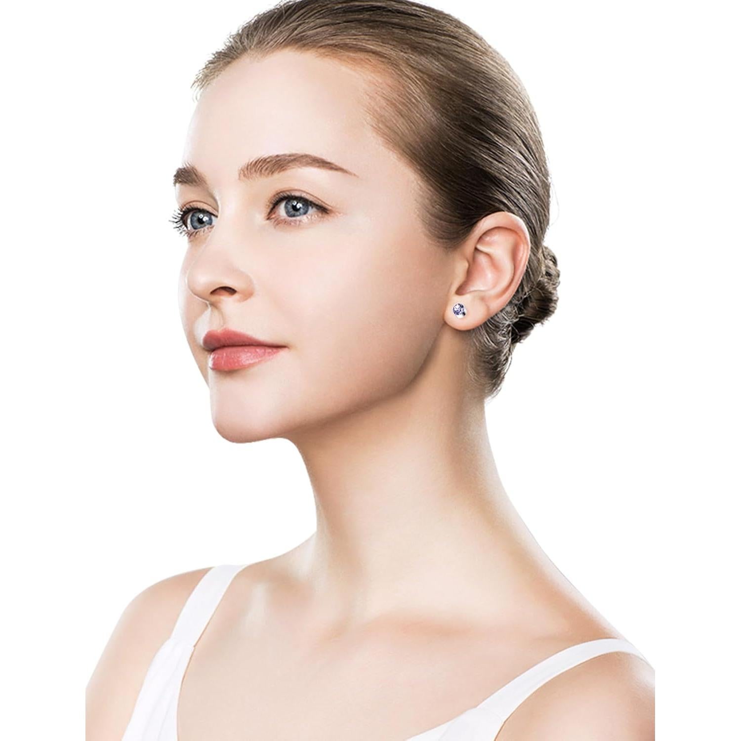 Pendientes Magnéticos Falsos Tornito 18 Pares CZ 4mm 6mm