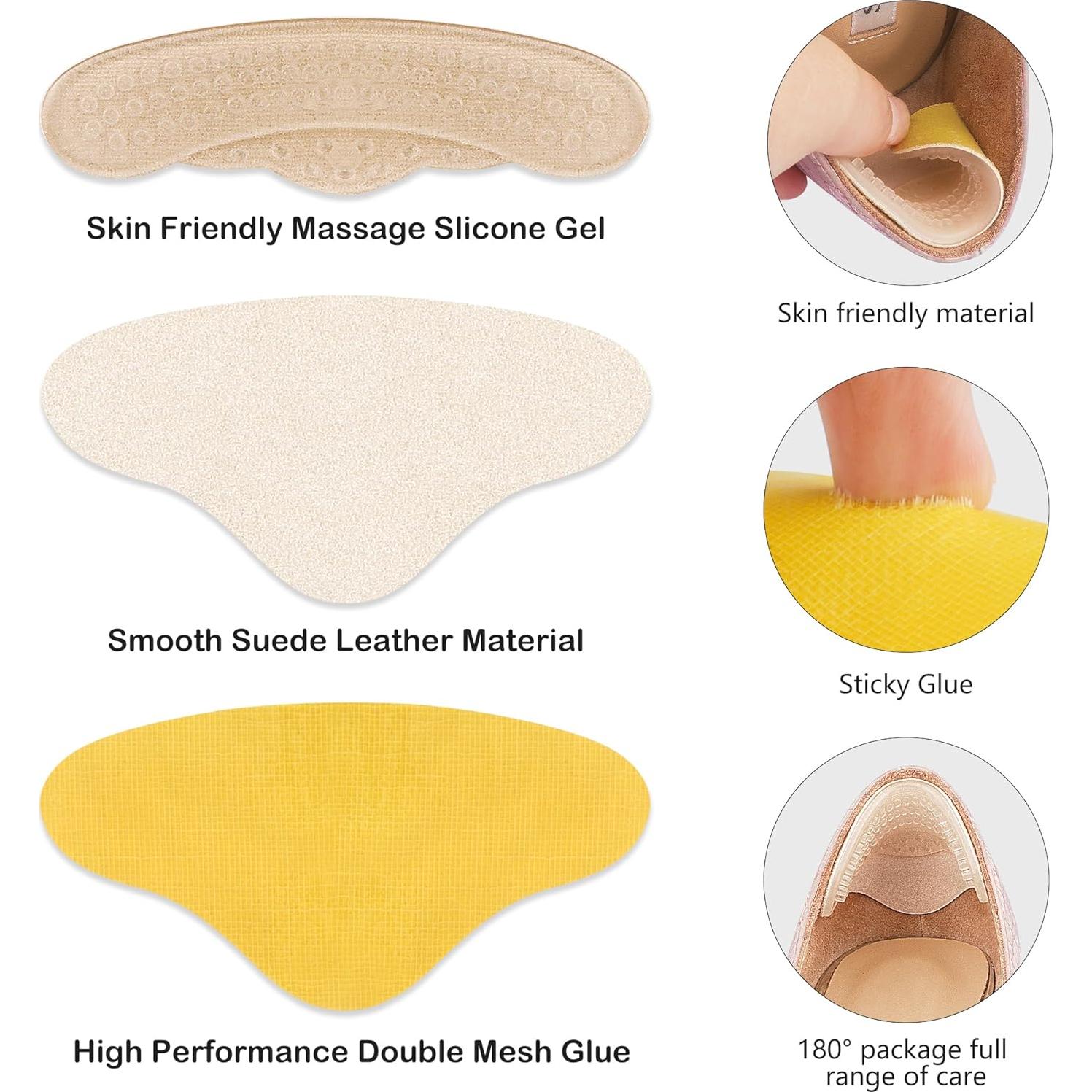 Almohadillas para Talones Lmyicuk - Gel Antideslizante, 4 Pares