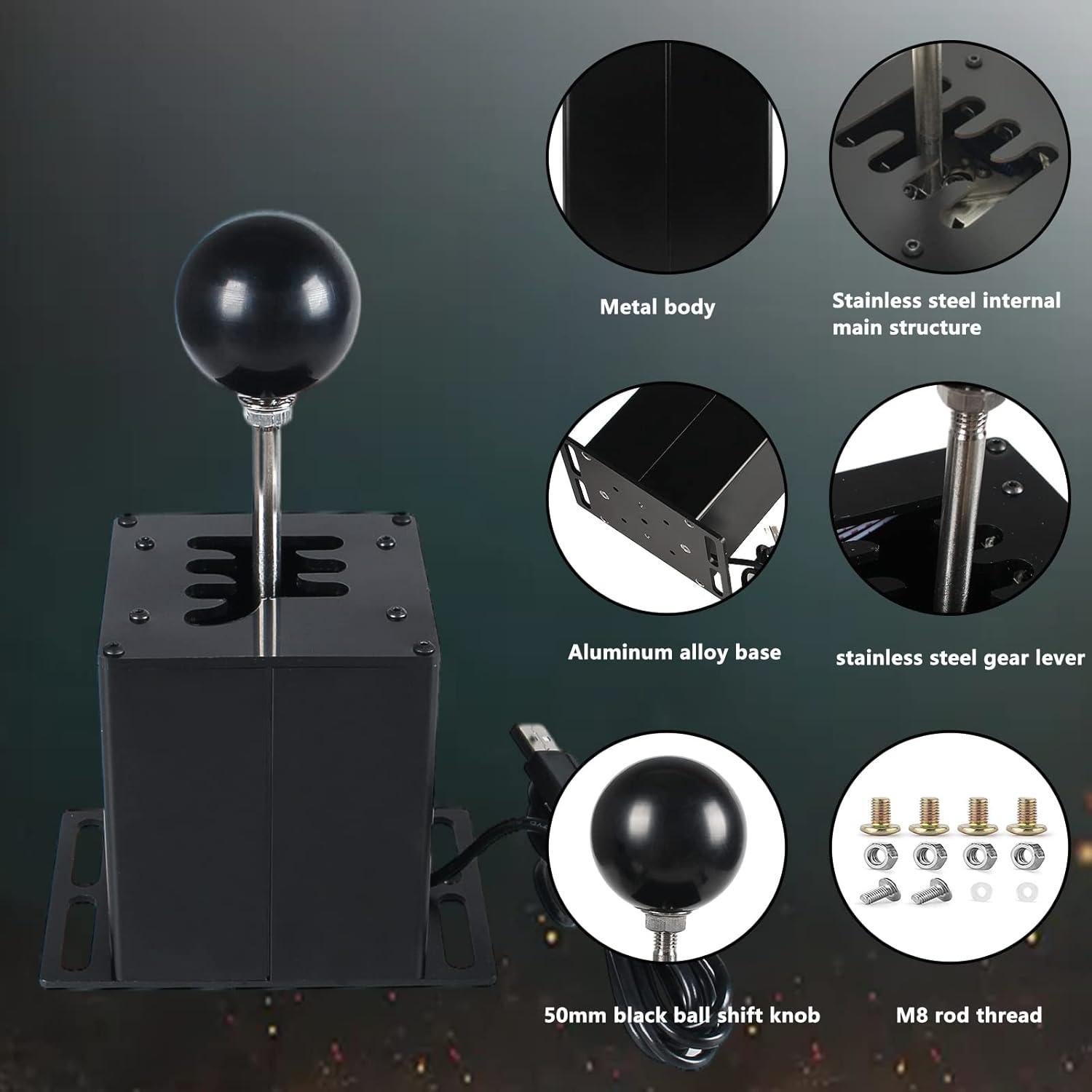 Simulador de Palanca USB GSTP para Volantes de Carreras