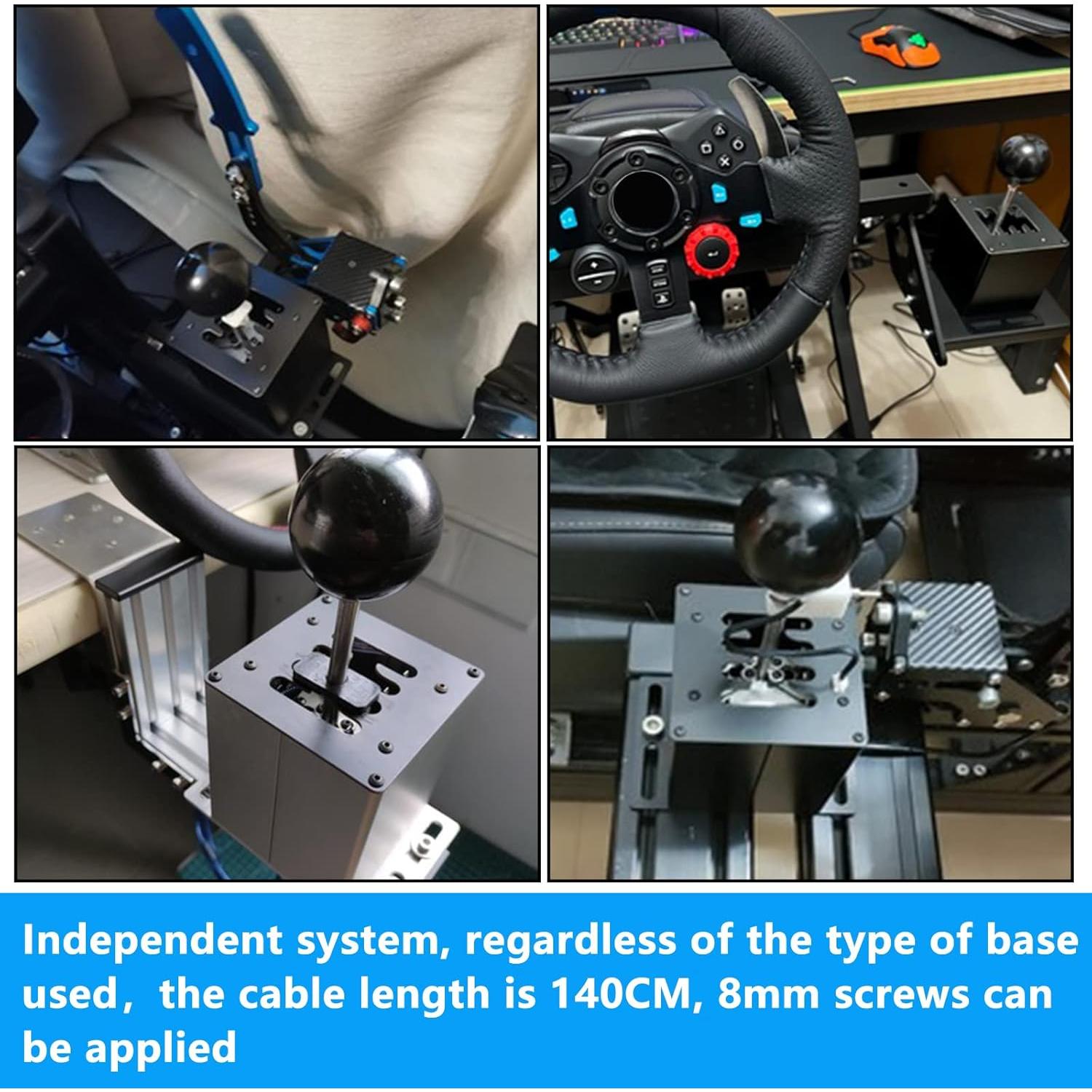 Simulador de Palanca USB GSTP para Volantes de Carreras