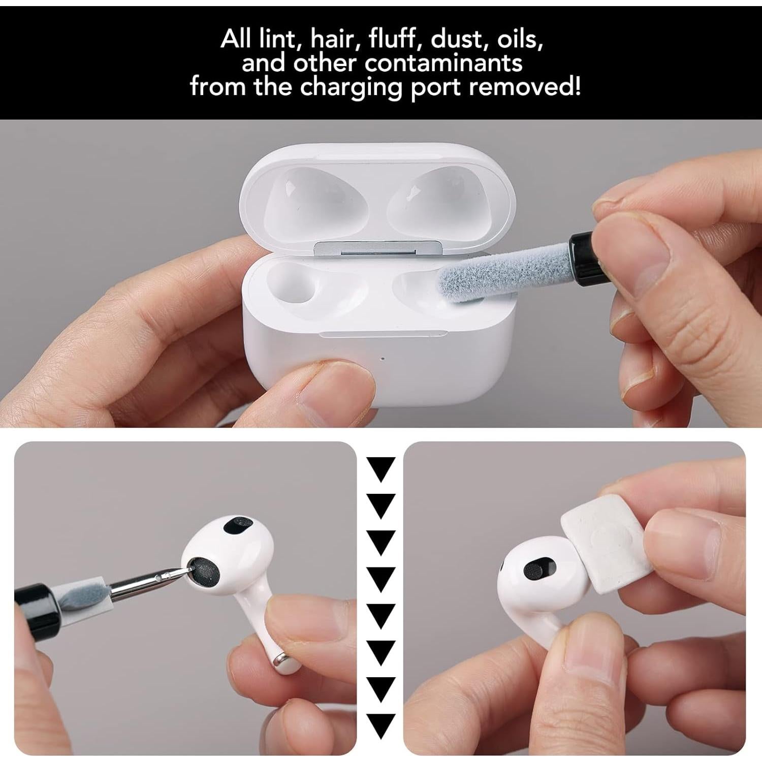 Kit de limpieza multifuncional Tassmpitor para iPhone y Airpods