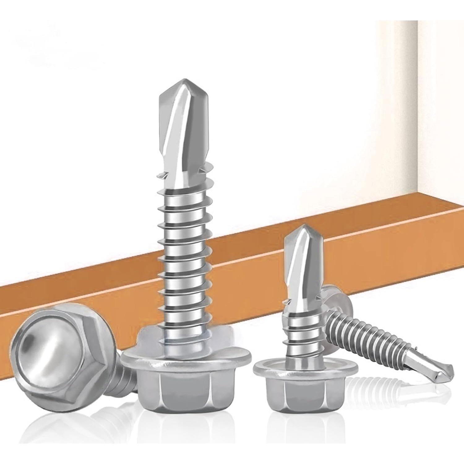 Tornillos Autoperforantes Acero Inoxidable 410 Kit 125 Piezas