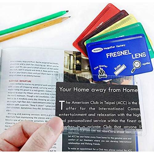 Lupa de Bolsillo 6 Pack MagDepo 3x Verde para Lectura y Fuego