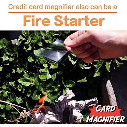 Lupa de Bolsillo 6 Pack MagDepo 3x Verde para Lectura y Fuego