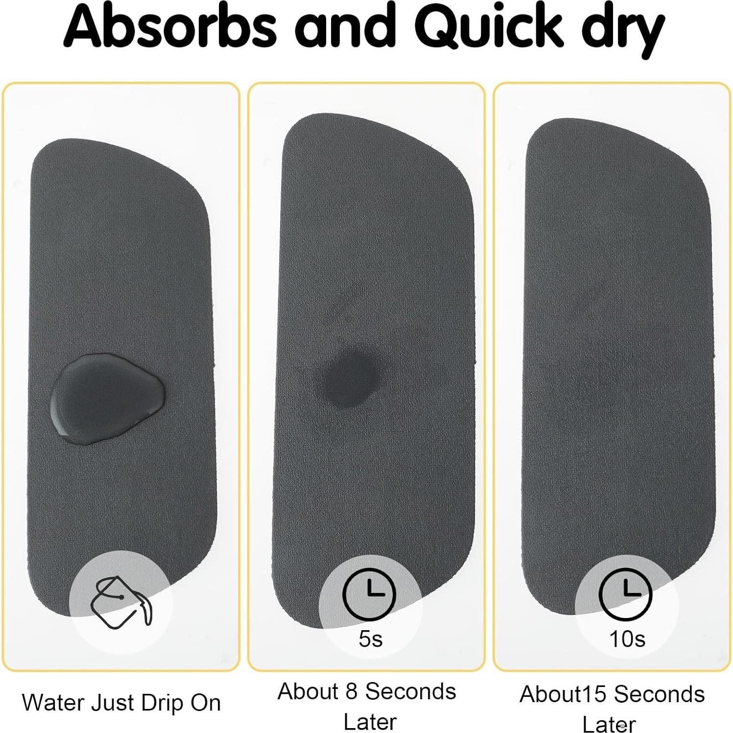 Receptor de Goteo Andibro 2 Pcs Diatomeas 21x8 cm Gris