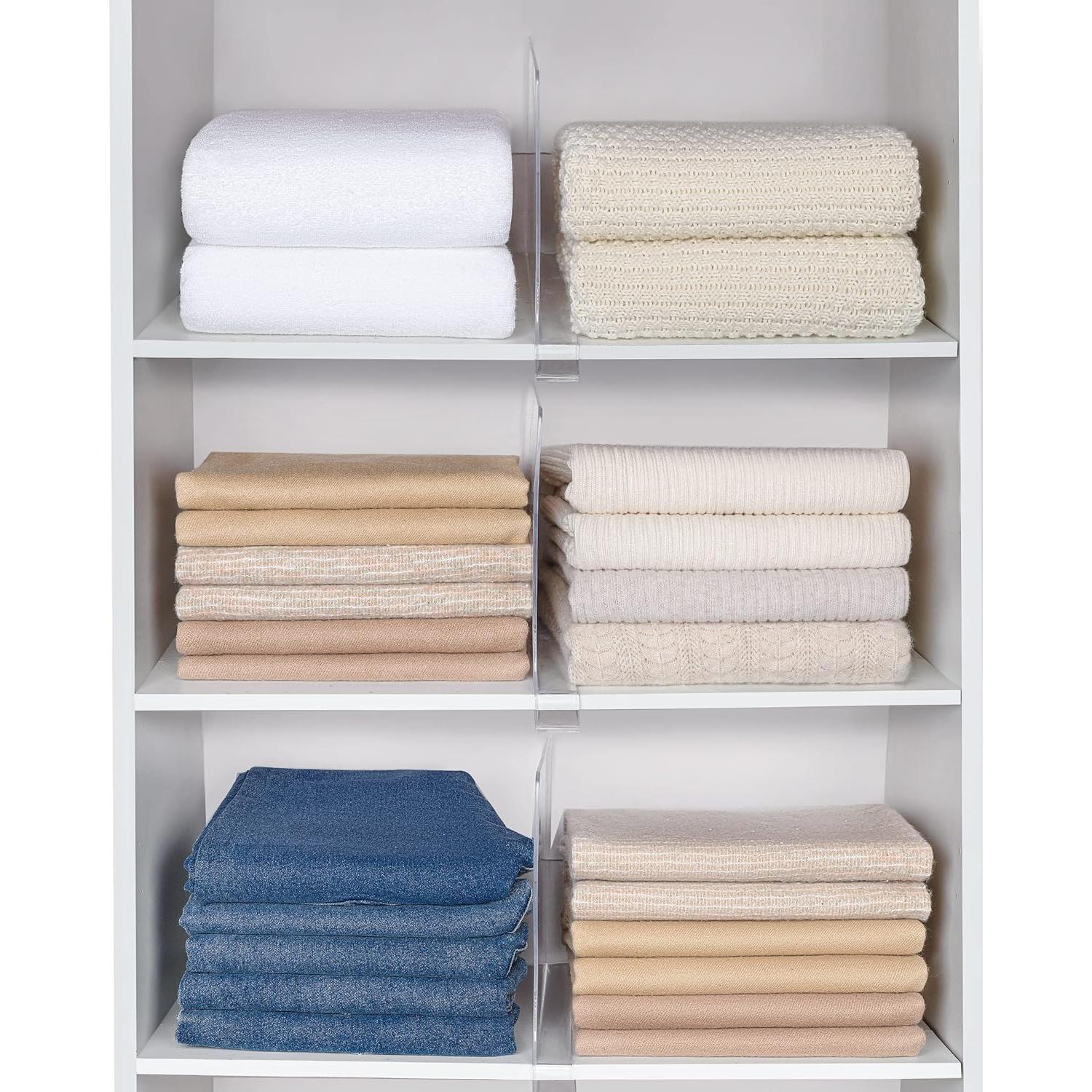 Divisores de Estante Acrílico ZORCOR - 6 Piezas 20.32x30.48cm