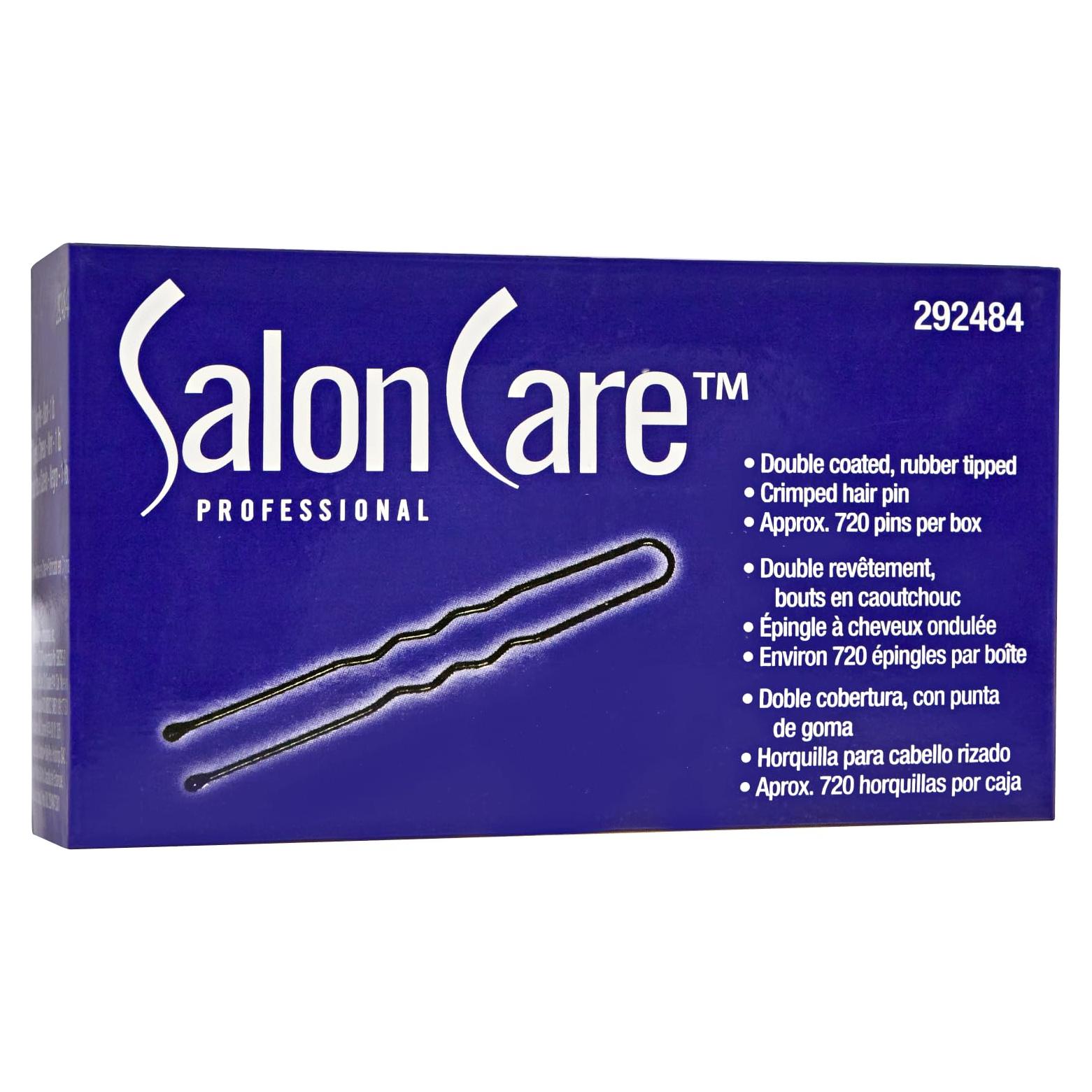 Pinzas para el cabello profesionales Salon Care negras 720 unidades