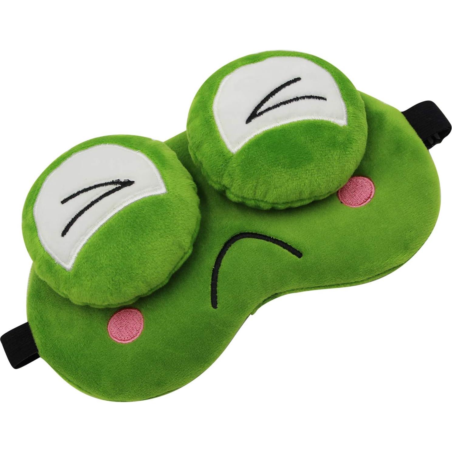 Máscara de Sueño RARITYUS Rana Suave Ajustable para Todos